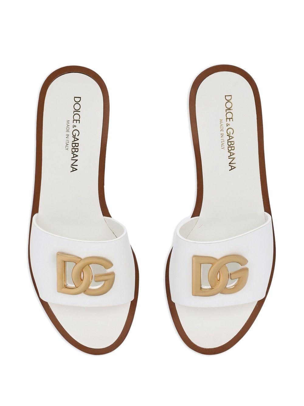 DG-logo leather sandals Product Image