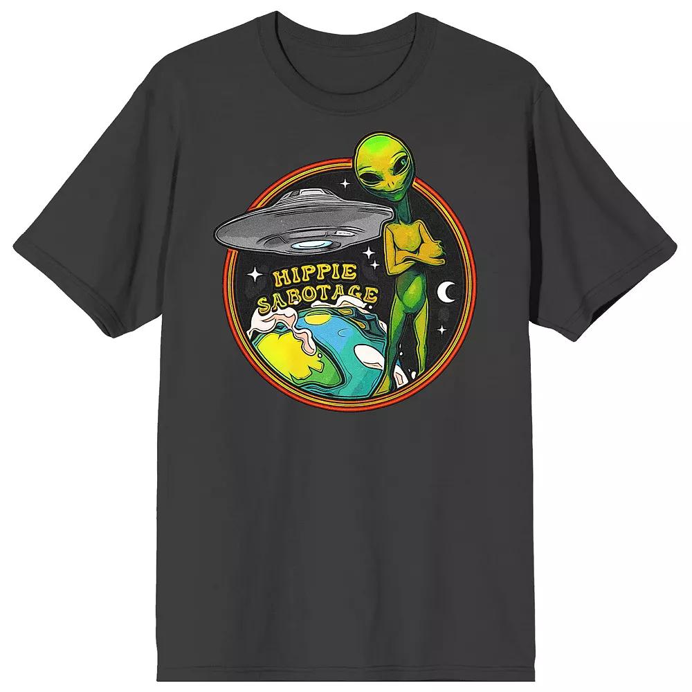 Men's Hippie Sabotage Alien Short Sleeve Graphic Tee,  Product Image