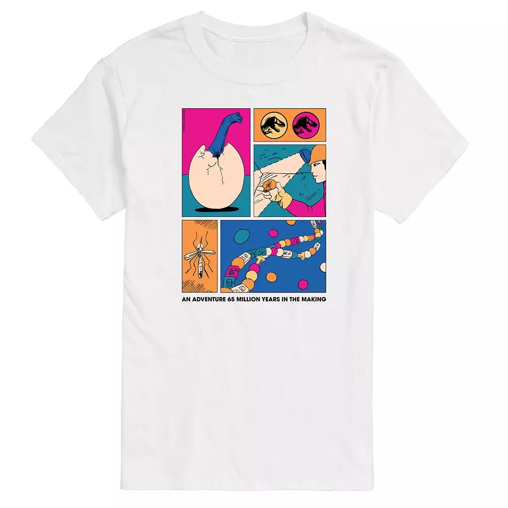 Men's Jurassic World Dino DNA Grid Graphic Tee,  Product Image