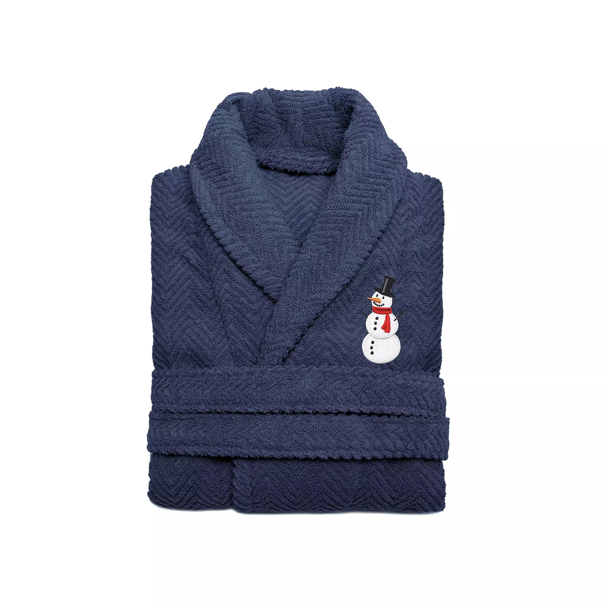 Linum Home Textiles Turkish Cotton Personalized Herringbone Weave Bathrobe, Adult Unisex,  Product Image