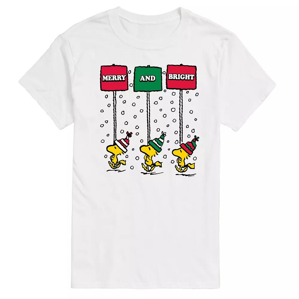 Big & Tall Peanuts Woodstock Merry & Bright Graphic Tee, Men's,  Product Image