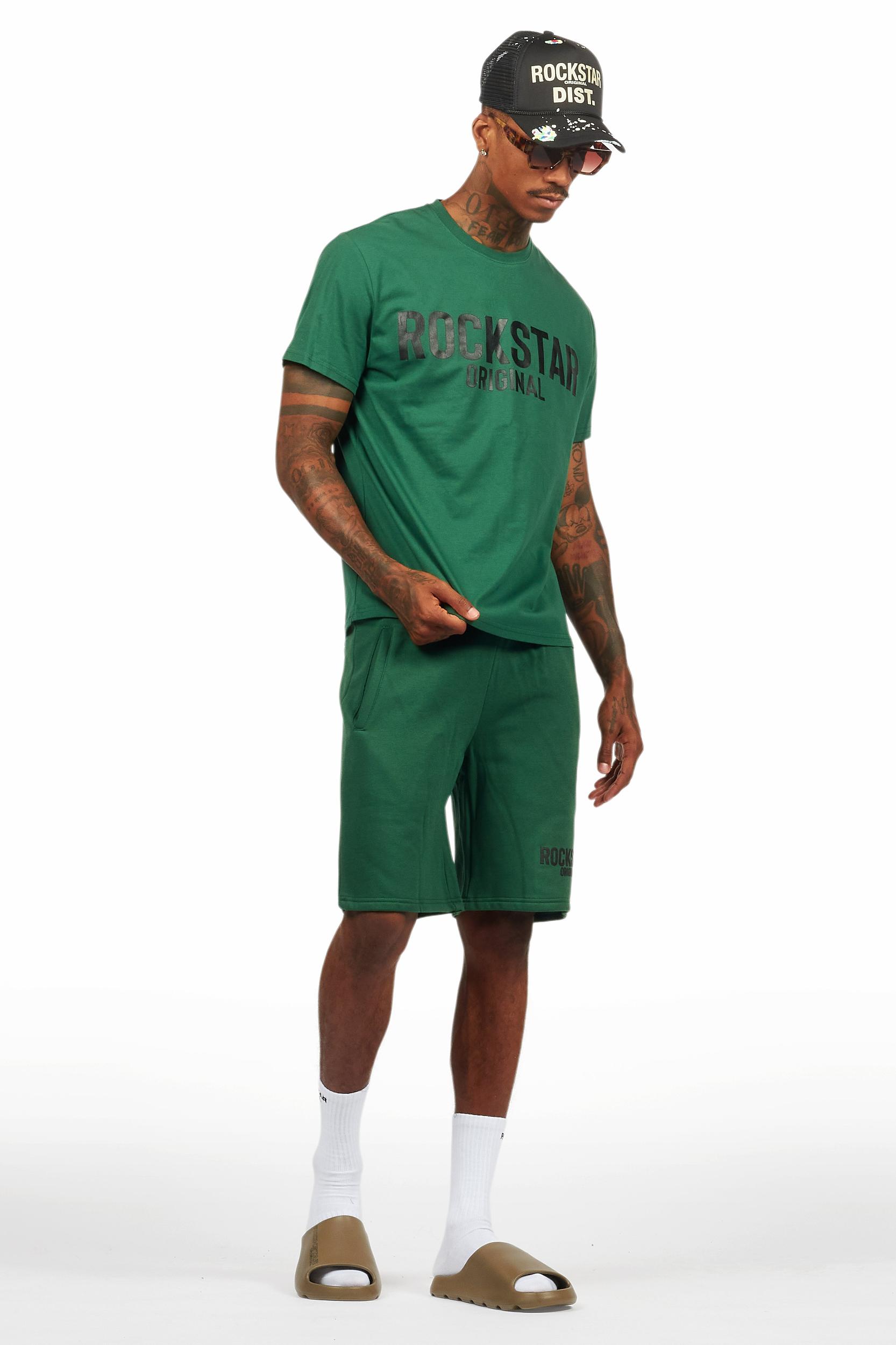 Sana Green/Black Short Set Male Product Image