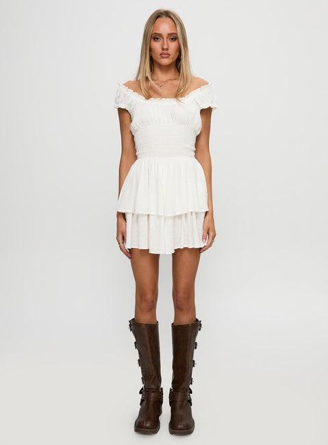 The Love Galore Romper White Lower Impact Product Image