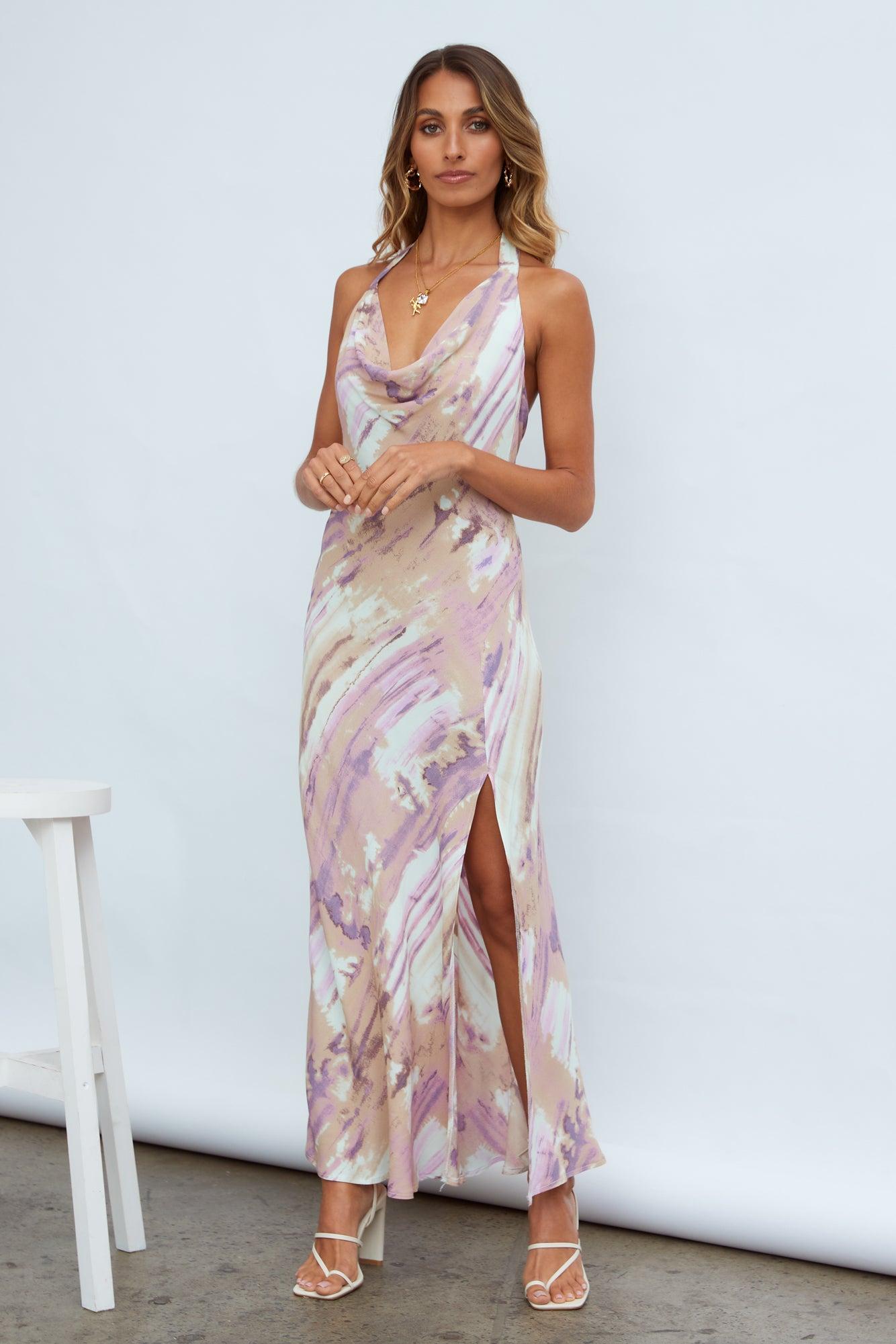 Tiara Fun Maxi Dress Purple Product Image