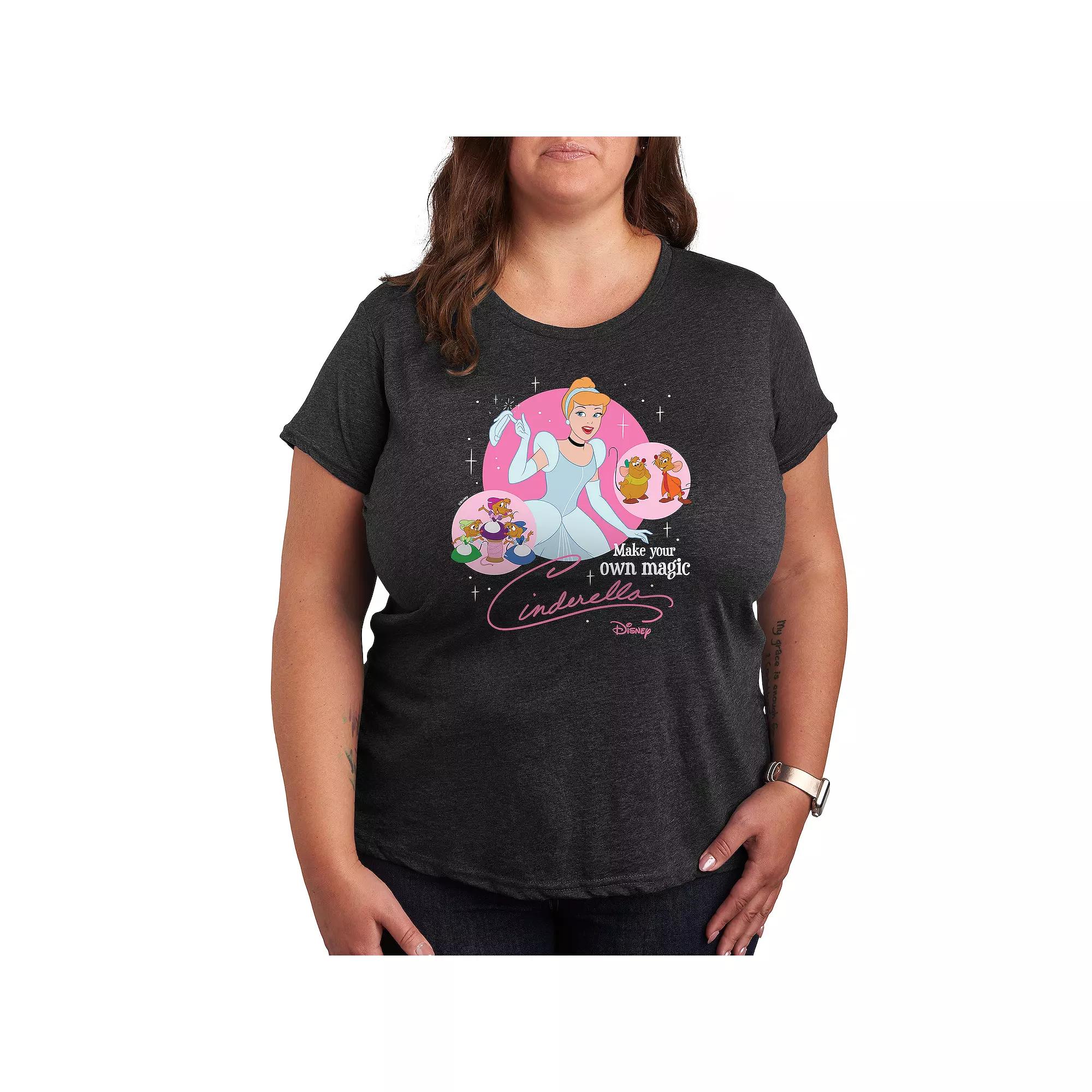 Disney's Cinderella Plus Magic Graphic Tee, Women's,  Product Image