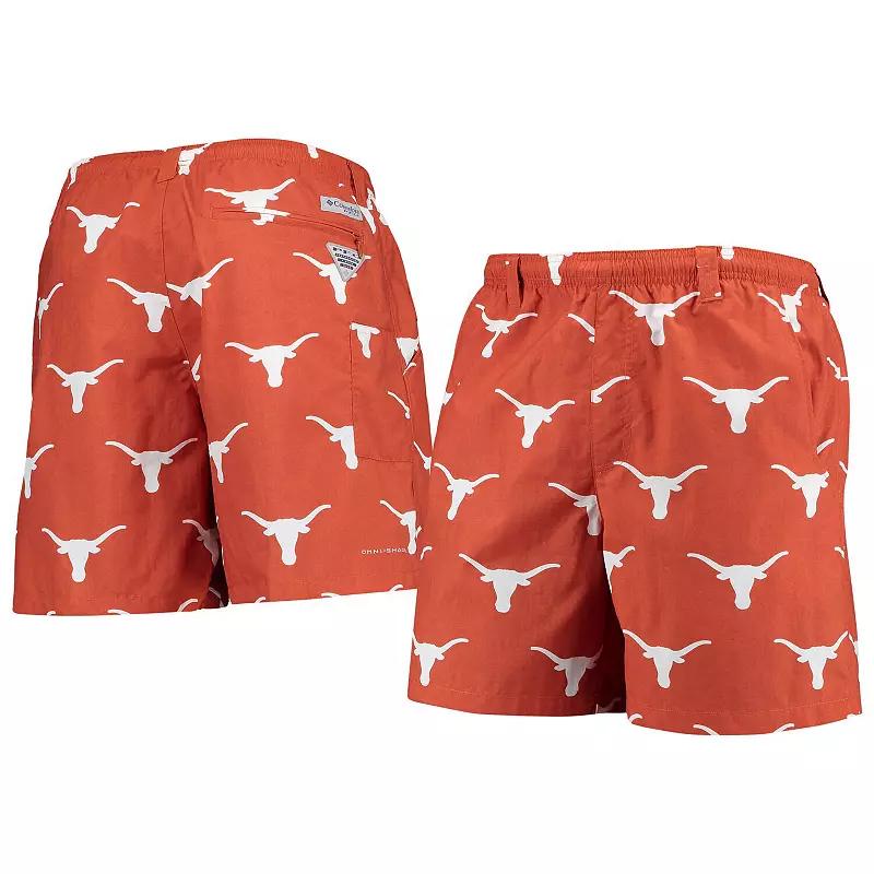 Men's Columbia Texas Orange Texas Longhorns PFG Backcast II 8" Omni-Shade Hybrid Shorts,  Product Image