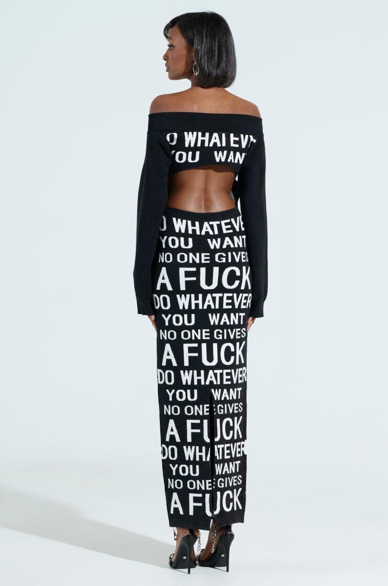 WHATEVER YOU WANT KNIT MAXI DRESS Product Image