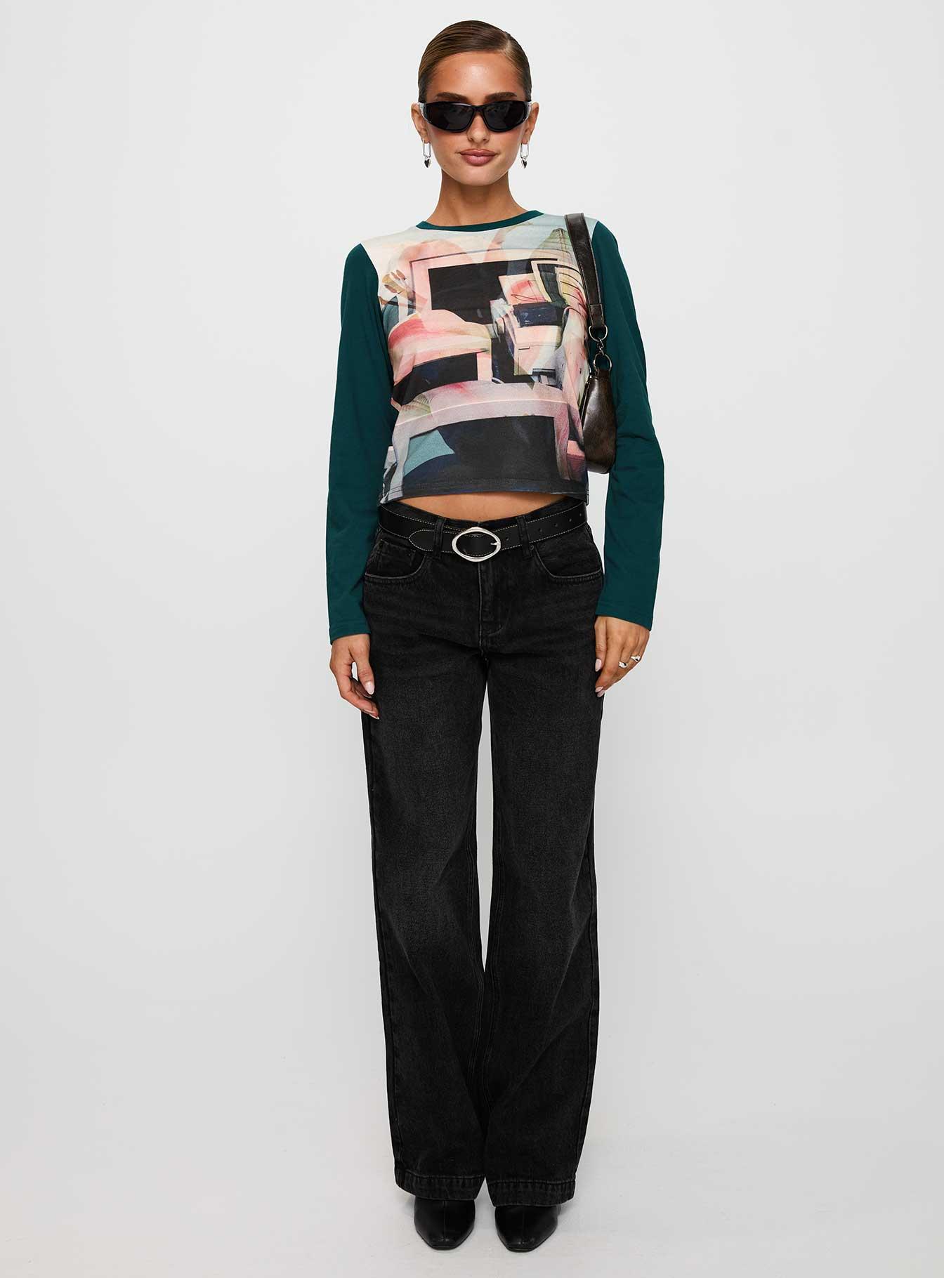 Sonique Long Sleeve Top Multi Product Image