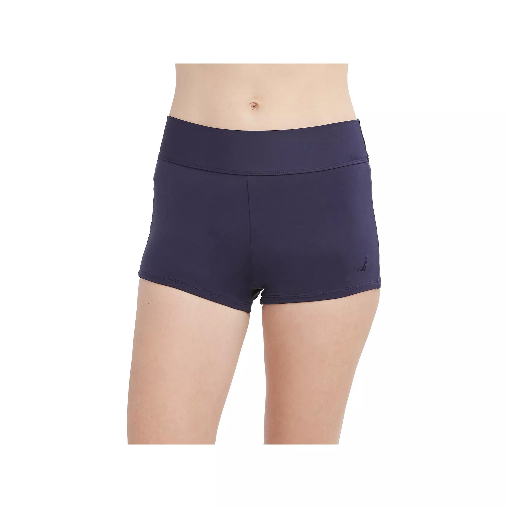 Women's Nautica Knit Boyshort Swim Bottoms,  Product Image