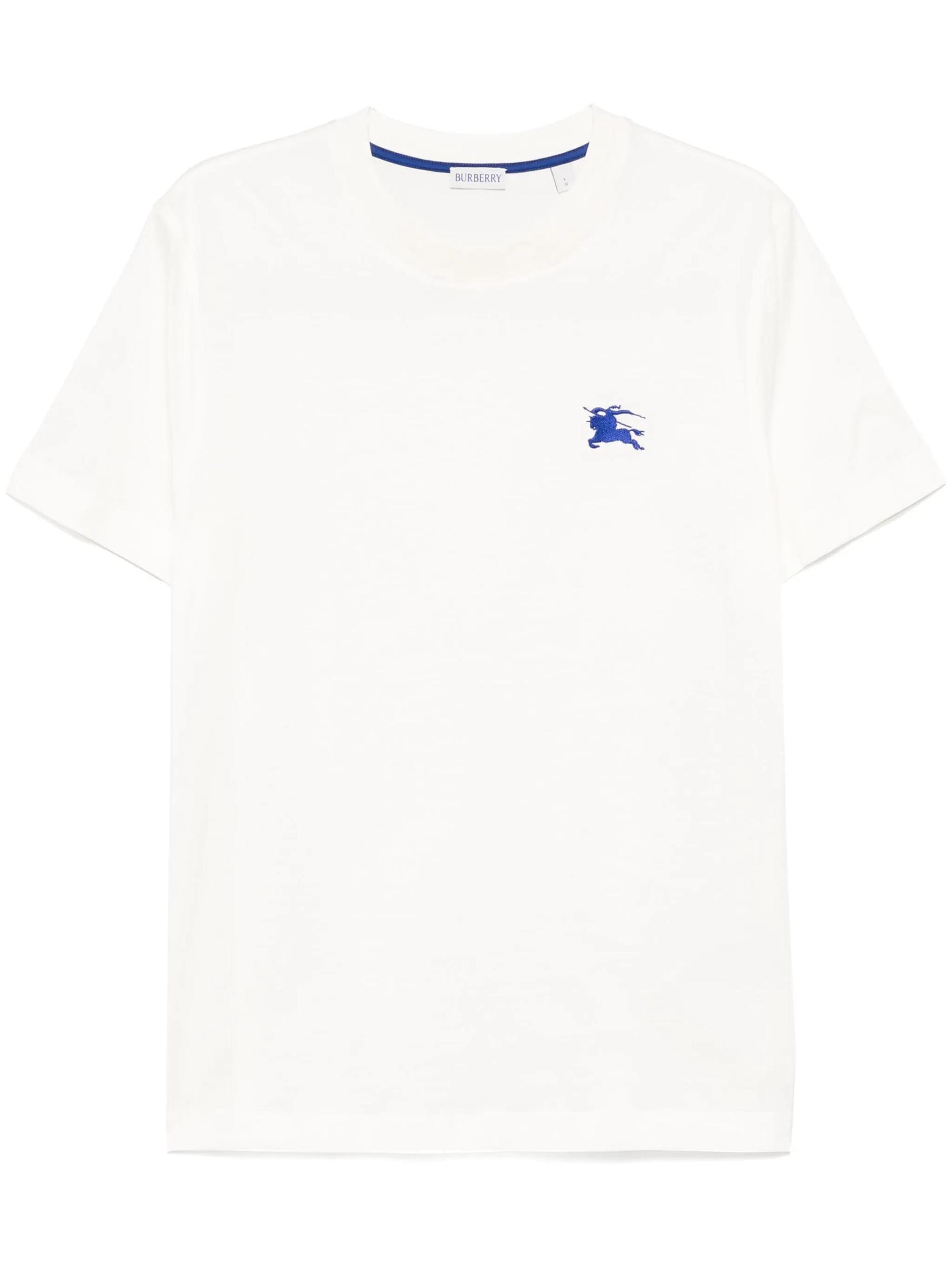 White Embroidered T-Shirt Product Image
