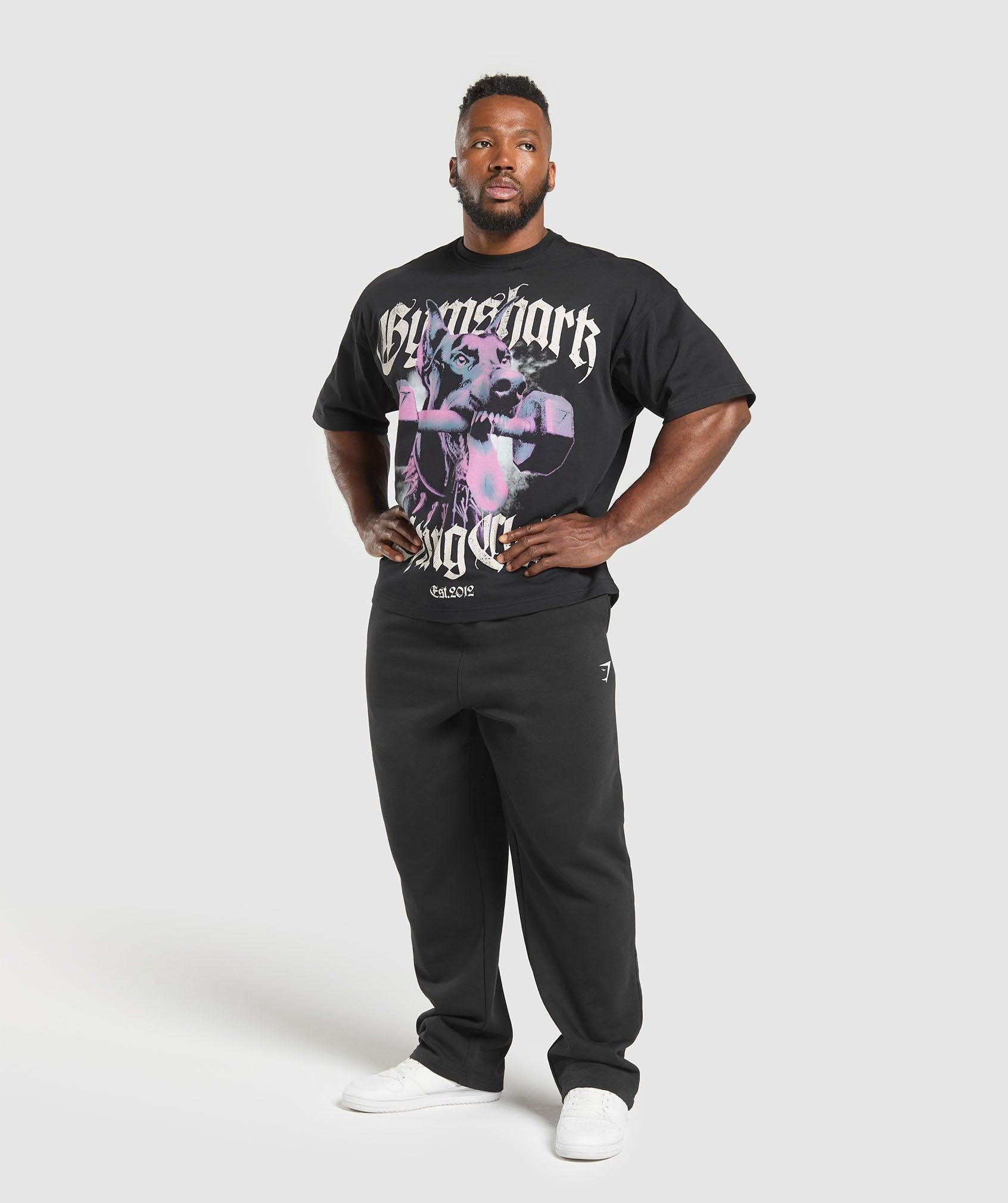 Gymshark Doberman Graphic T-Shirt - Black Male Product Image