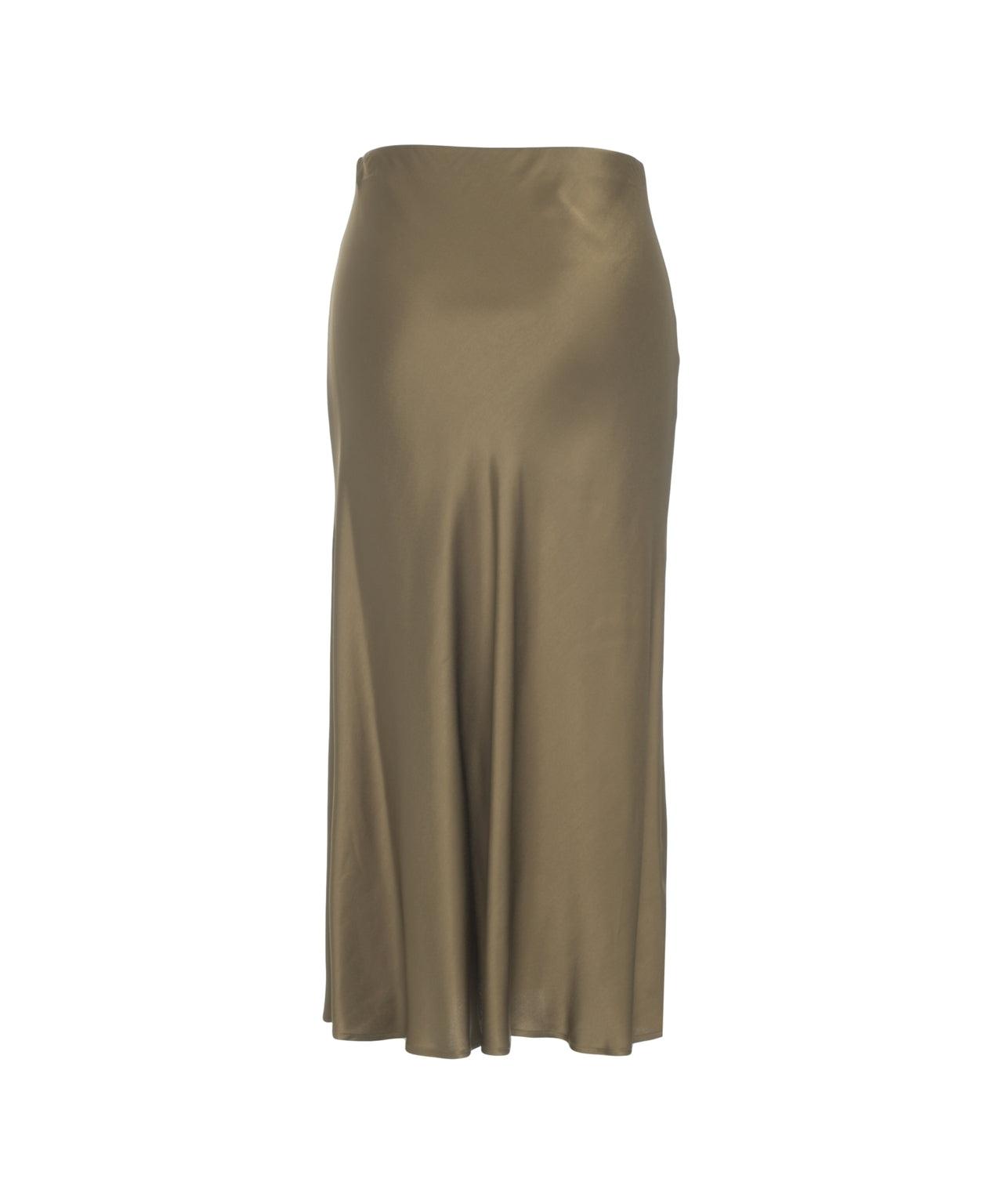 Satin midi skirt Product Image