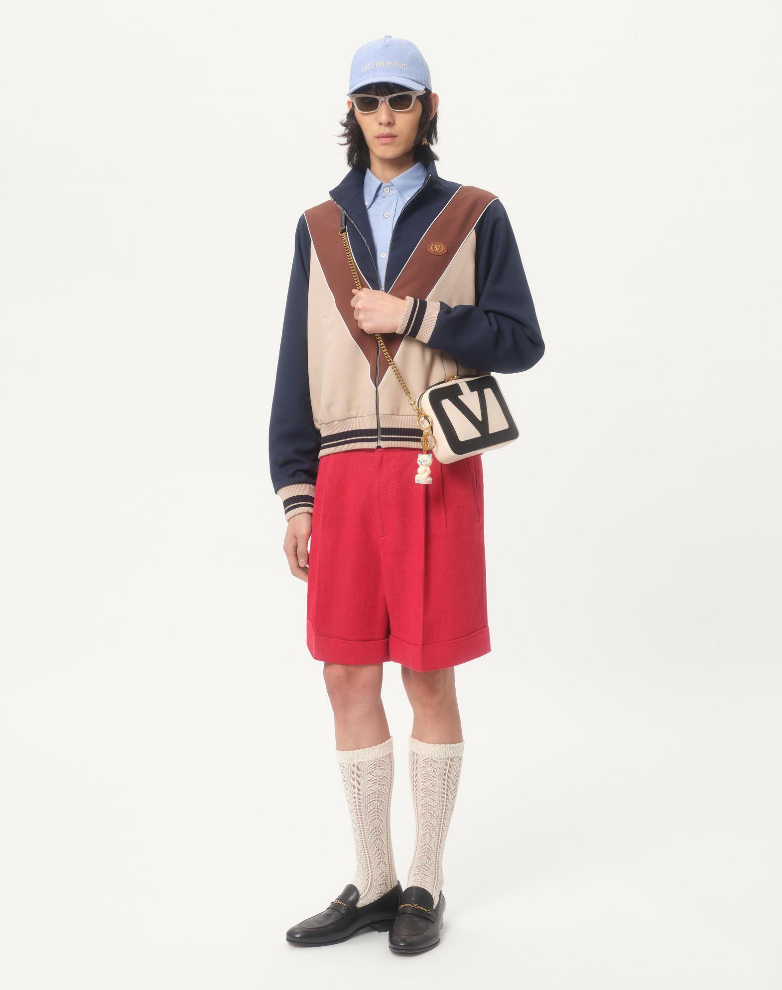 Cuffed Linen Bermuda Shorts Product Image