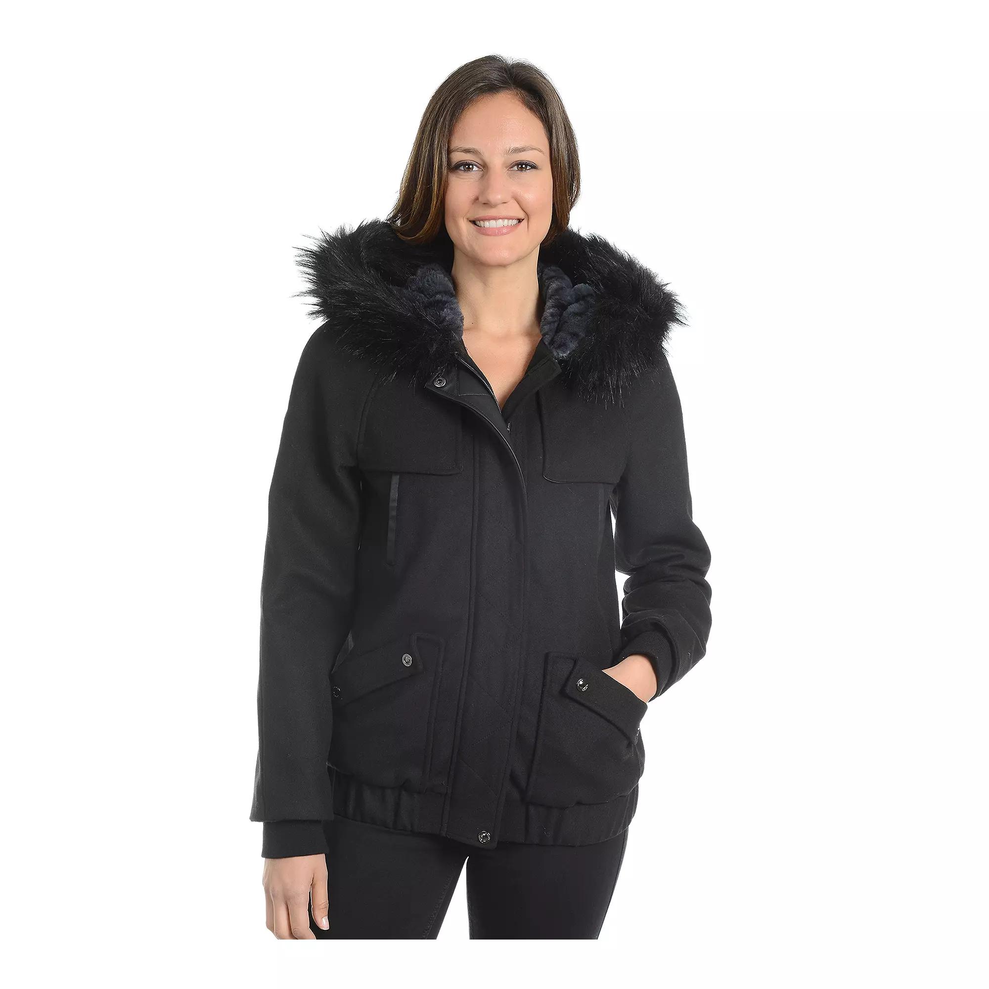 Women's Fleet Street Hooded Wool Blend Jacket,  Product Image