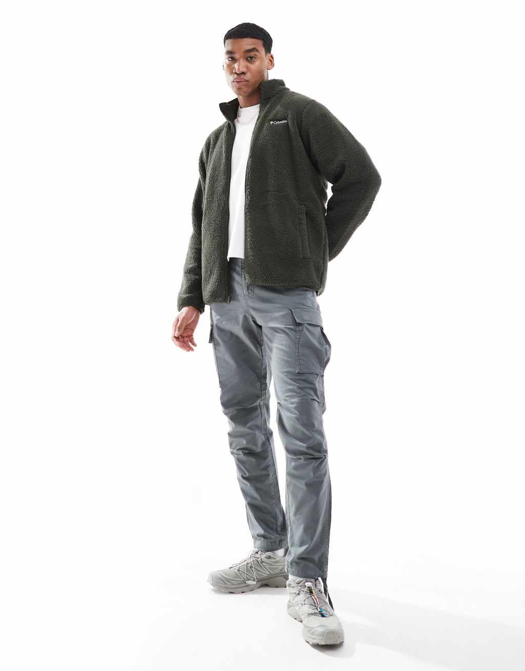 Columbia Rugged Ridge sherpa full zip in green Product Image