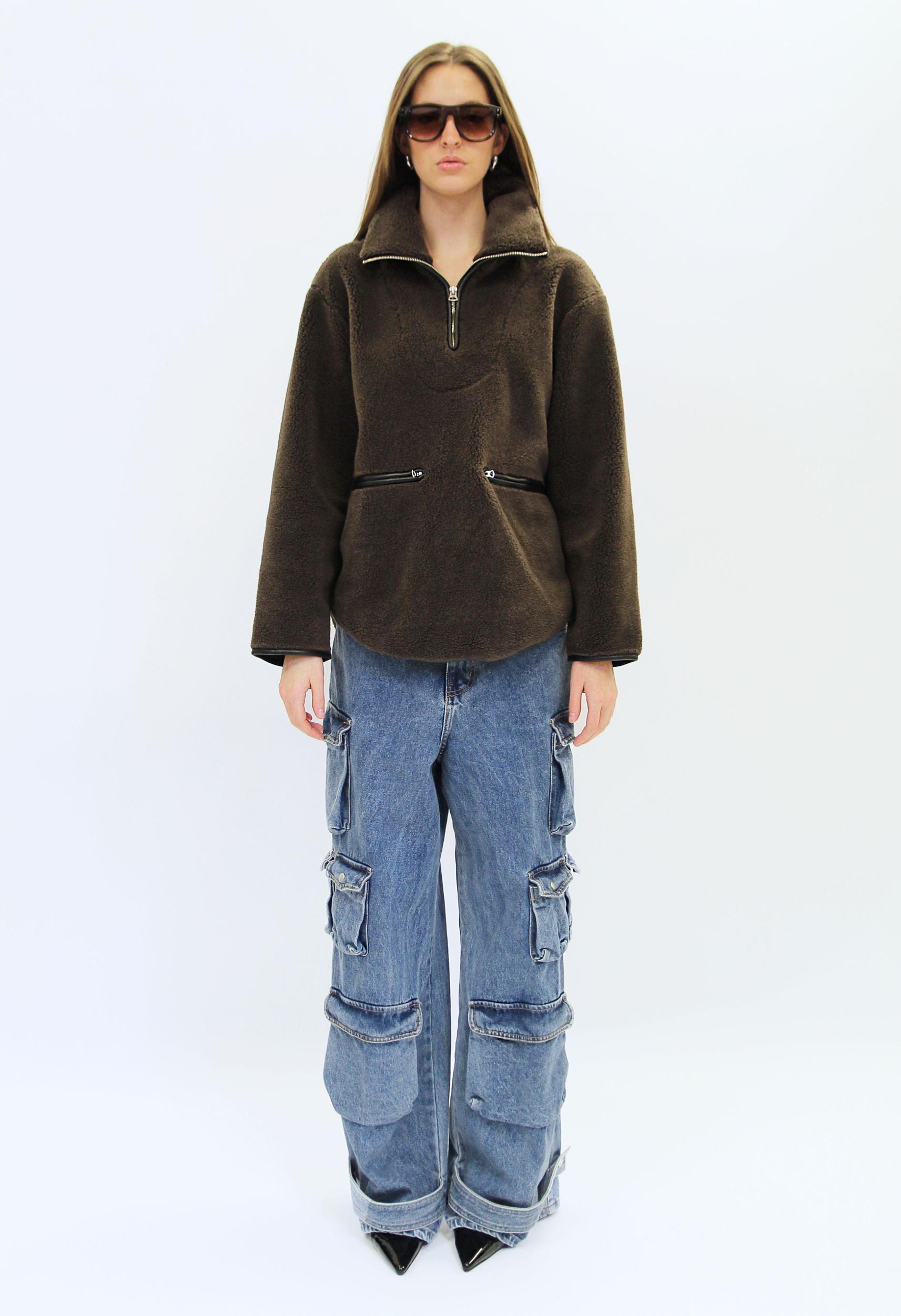 Chocolate Fleece Pullover Product Image