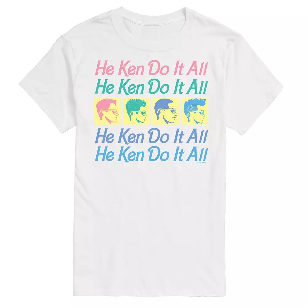 Big & Tall Barbie® He Ken Do It All Stacked Graphic Tee, Men's,  Product Image