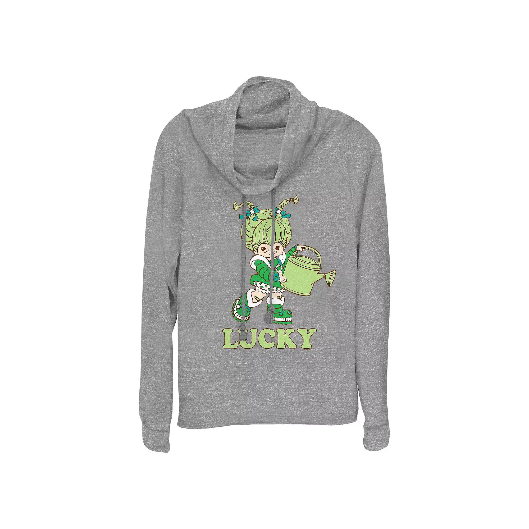 Women's Rainbow Brite Patty O'Green Lucky Cowlneck Graphic Lightweight Long Sleeve,  Product Image