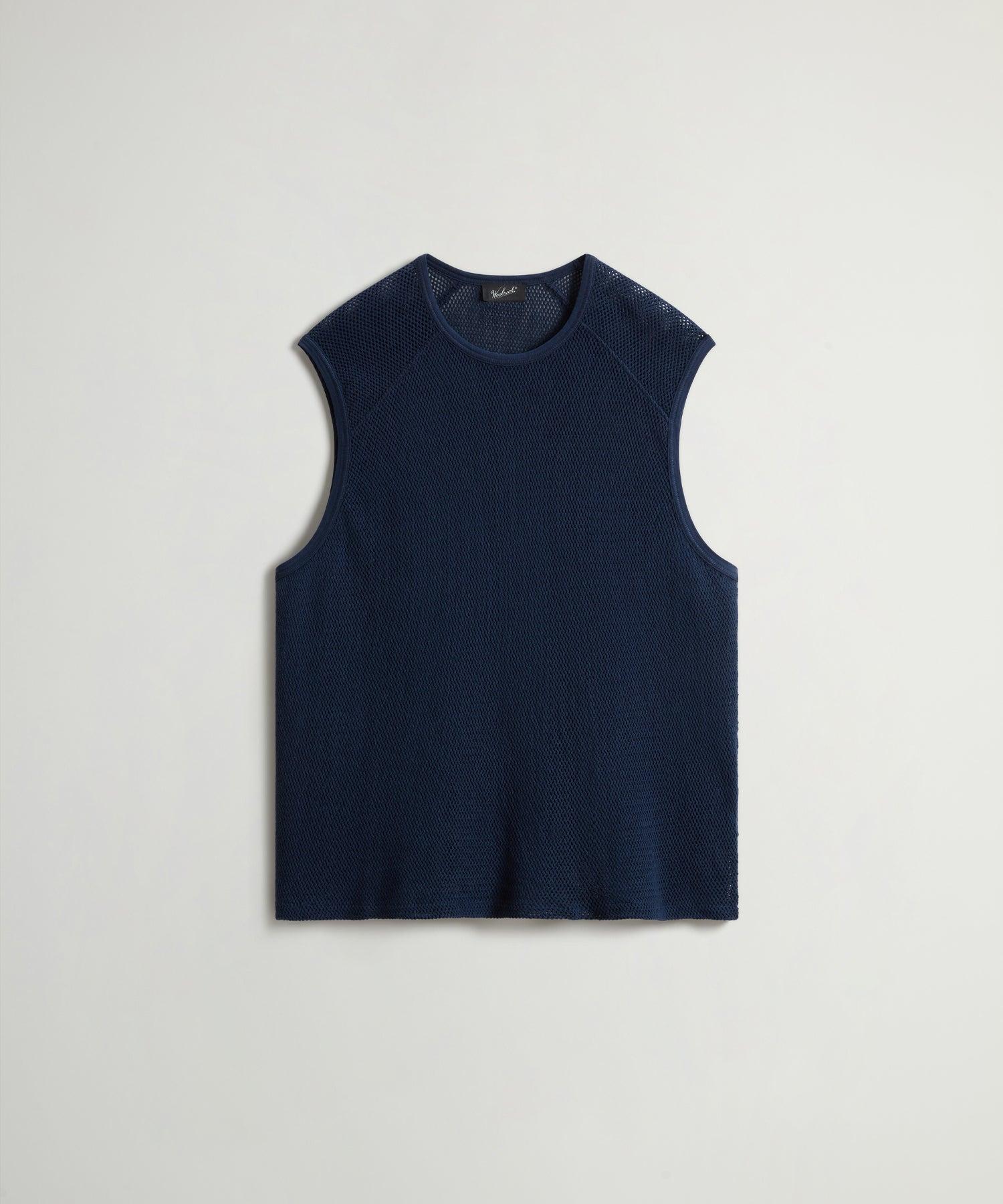 Todd Snyder X Woolrich Mesh Muscle Tank in Dream Blue Product Image
