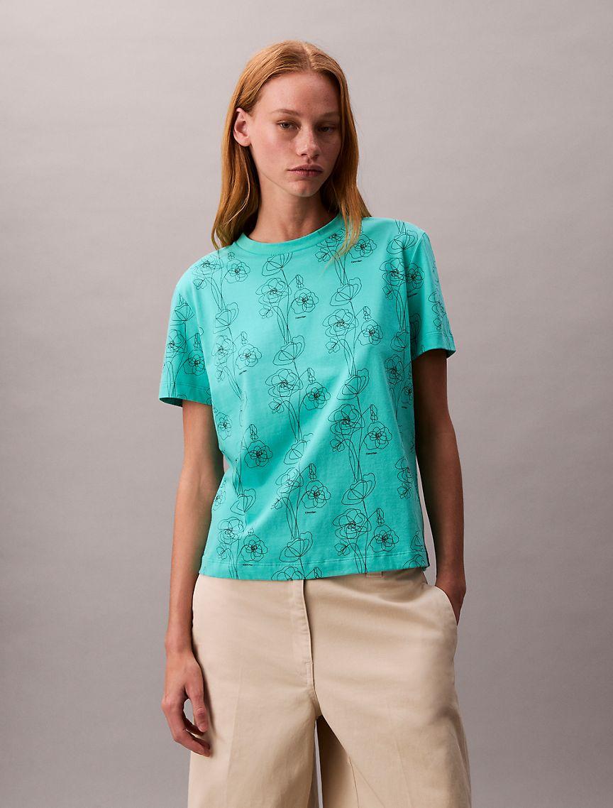 Allover Floral Print Classic T-Shirt  Product Image