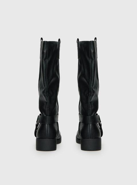 Wrecked Western Boots Black Product Image