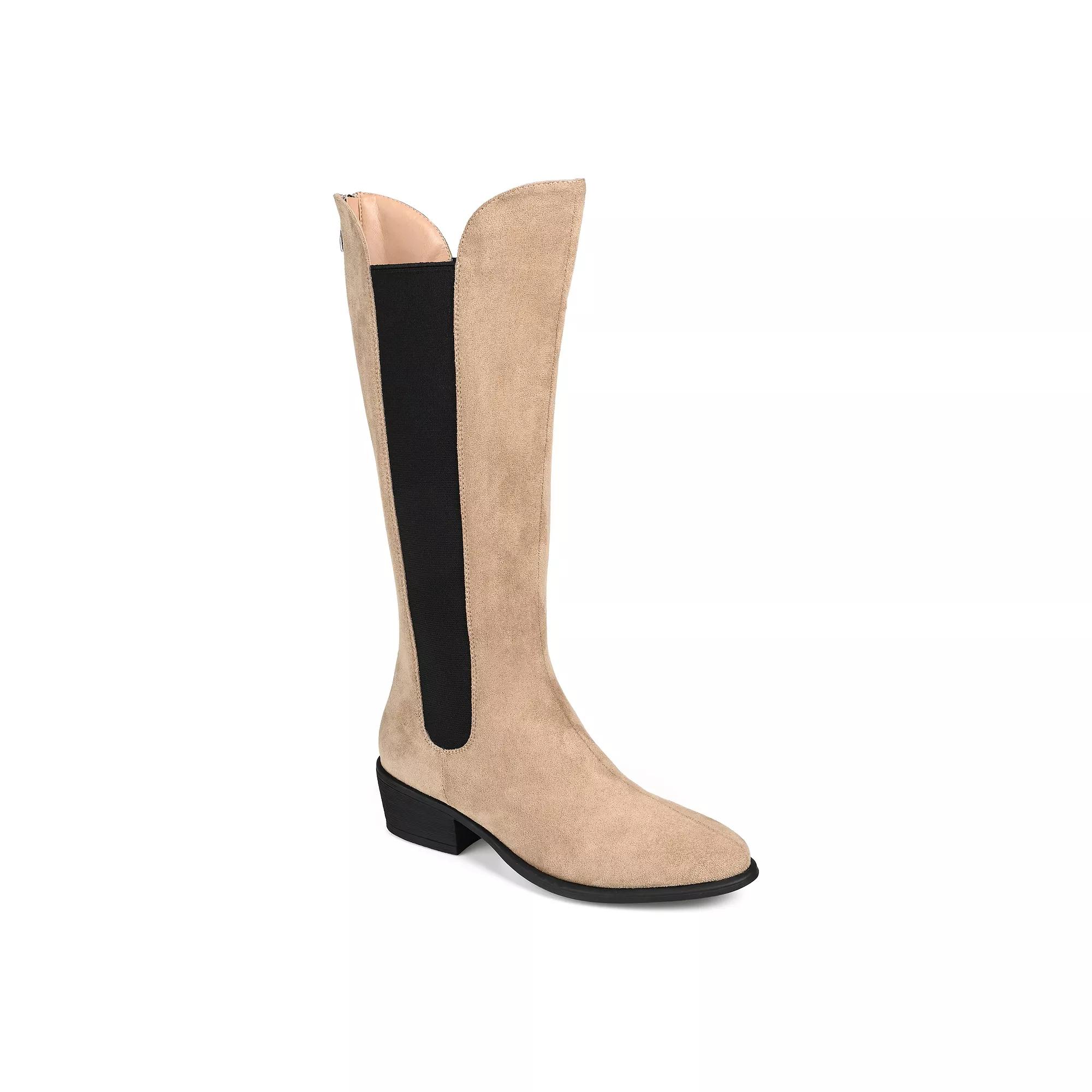 Journee Celesst Women's Knee-High Boots, Size: 6.5 Wc, Brown Product Image