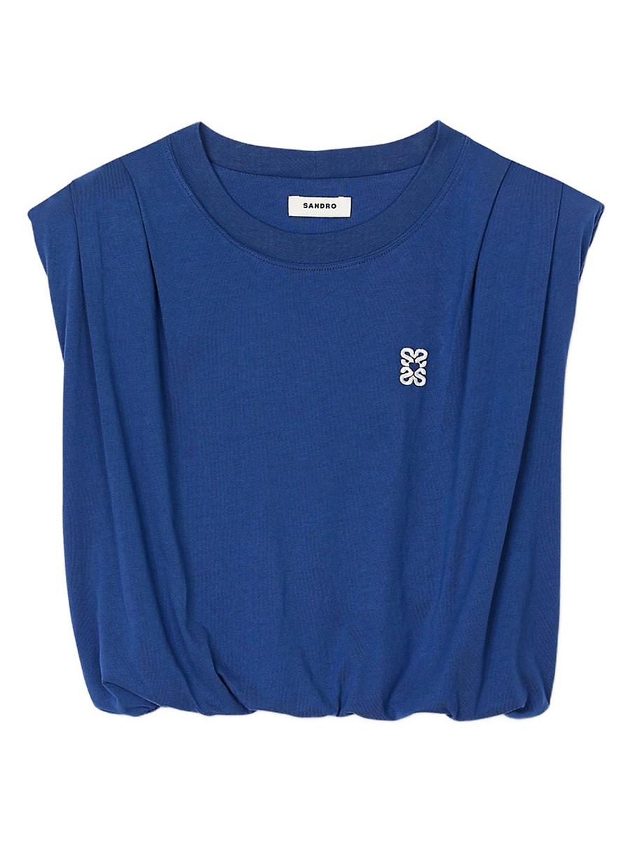 Womens Short Draped T-Shirt Product Image