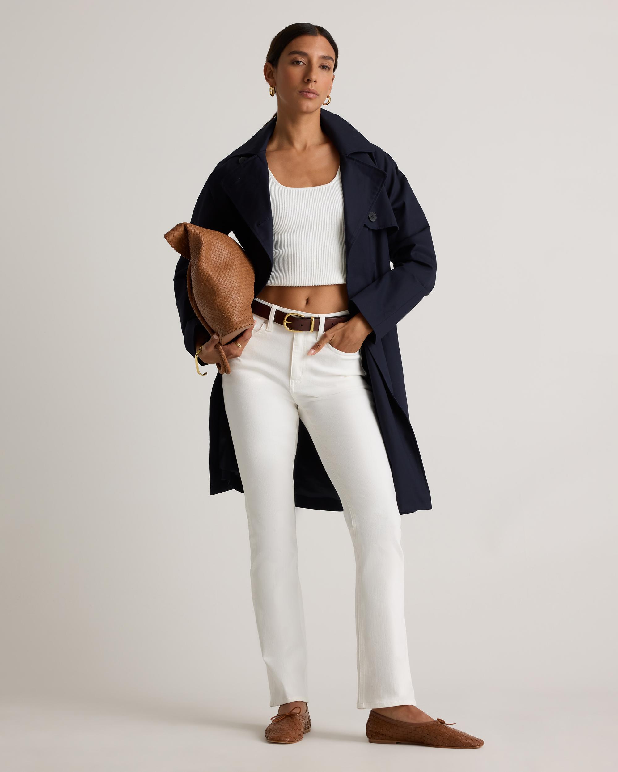 Quince | Women's Bella Stretch Kick Flare Jeans Organic Cotton Product Image