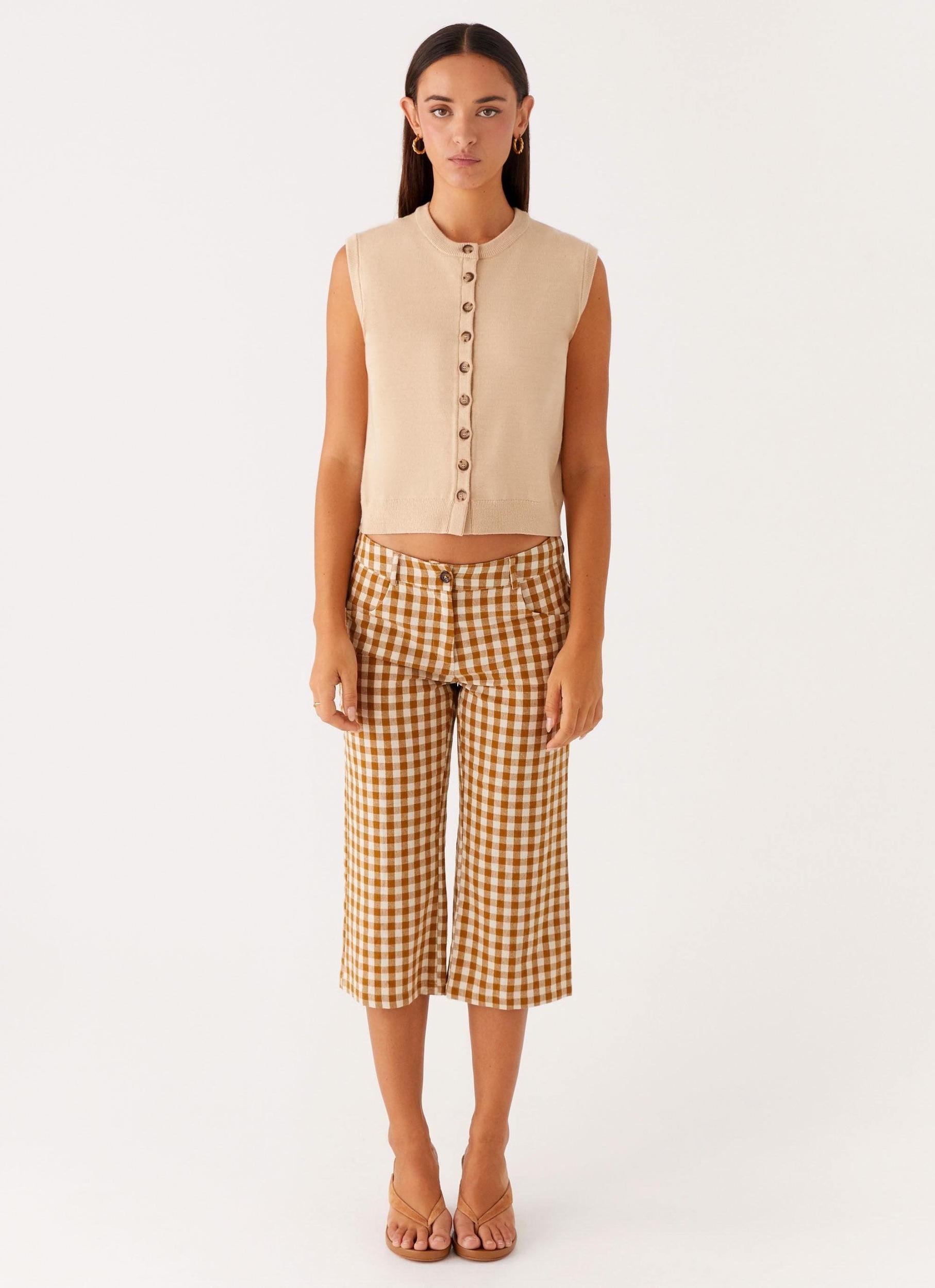 Mickey Knit Vest - Cream Product Image