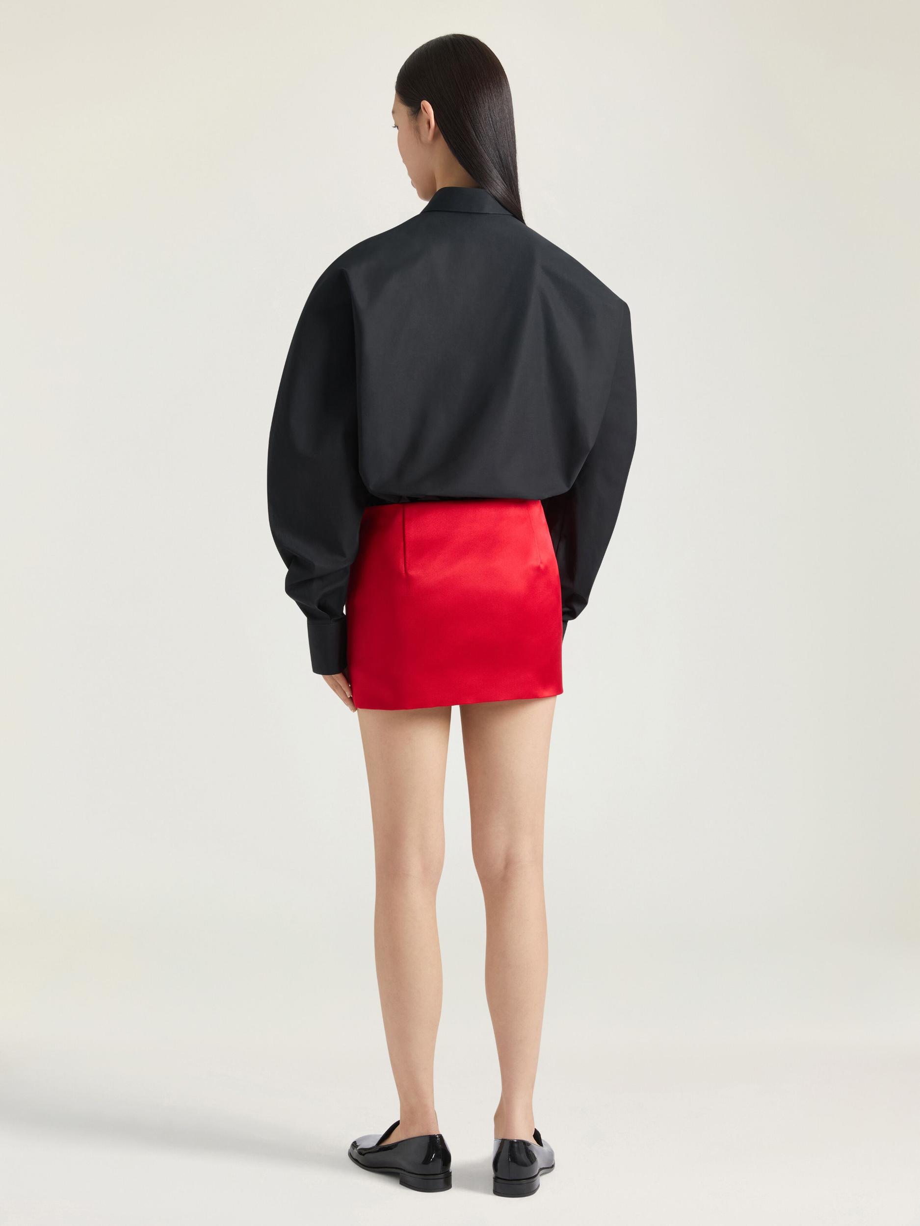 Mini skirt in satin Product Image