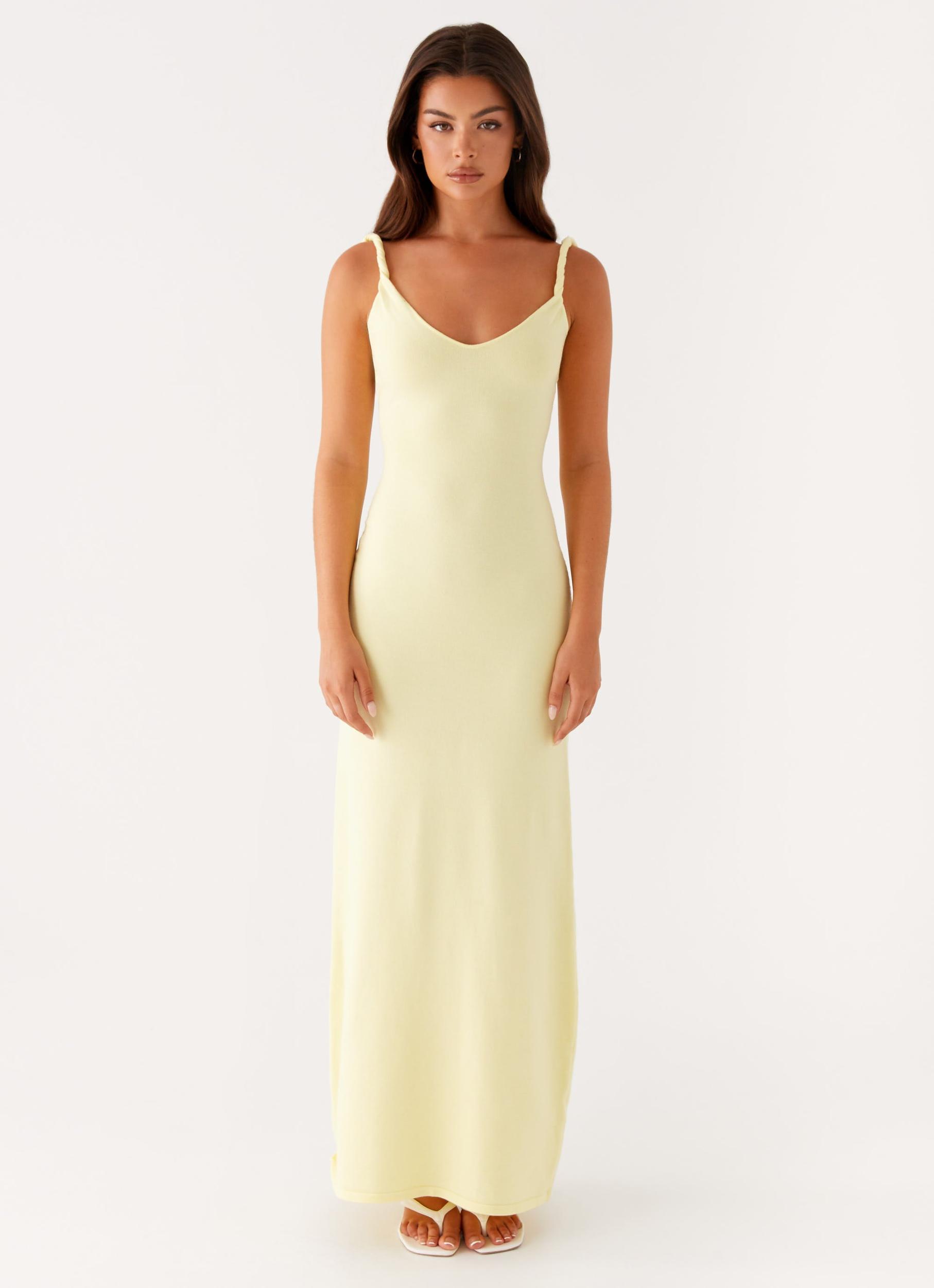 Anastasia Maxi Dress - Yellow Product Image