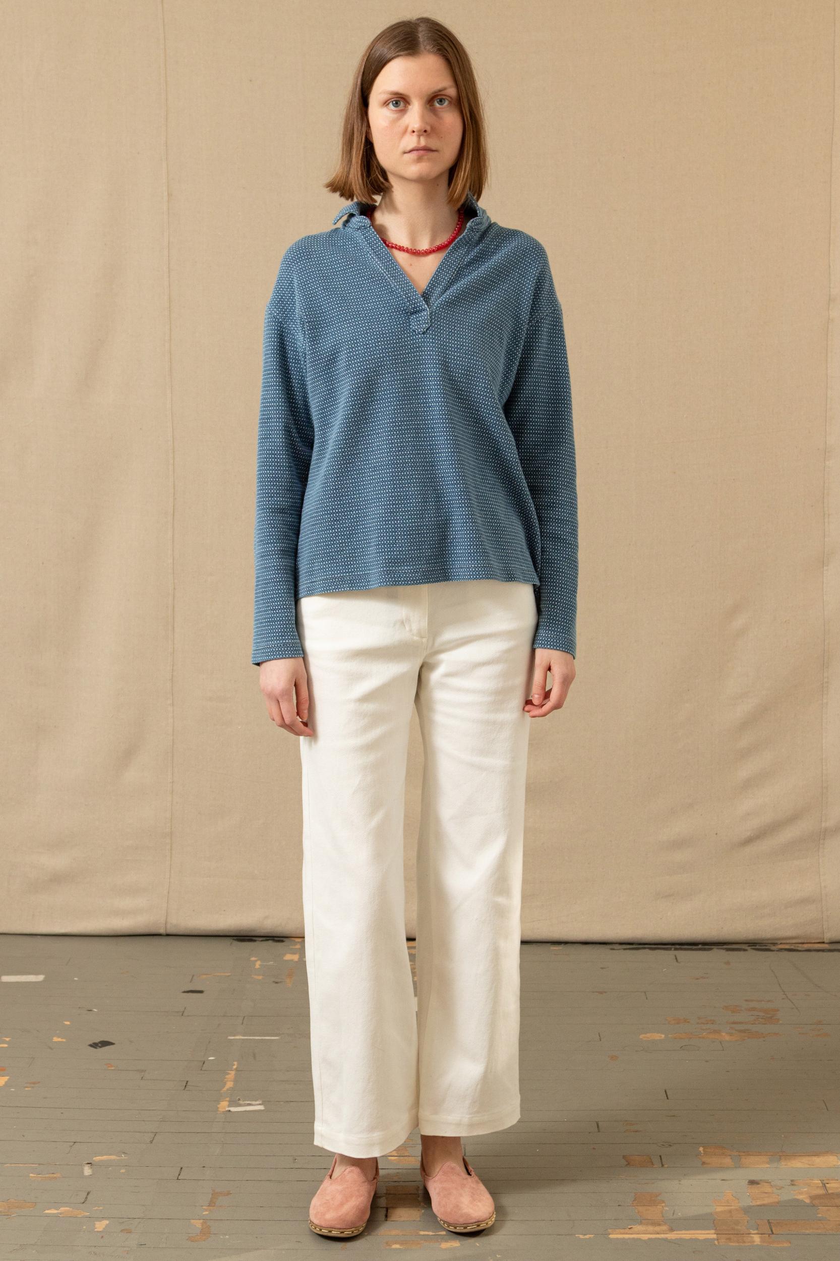 Indigo Inlet Pullover in Birdseye Pique Product Image