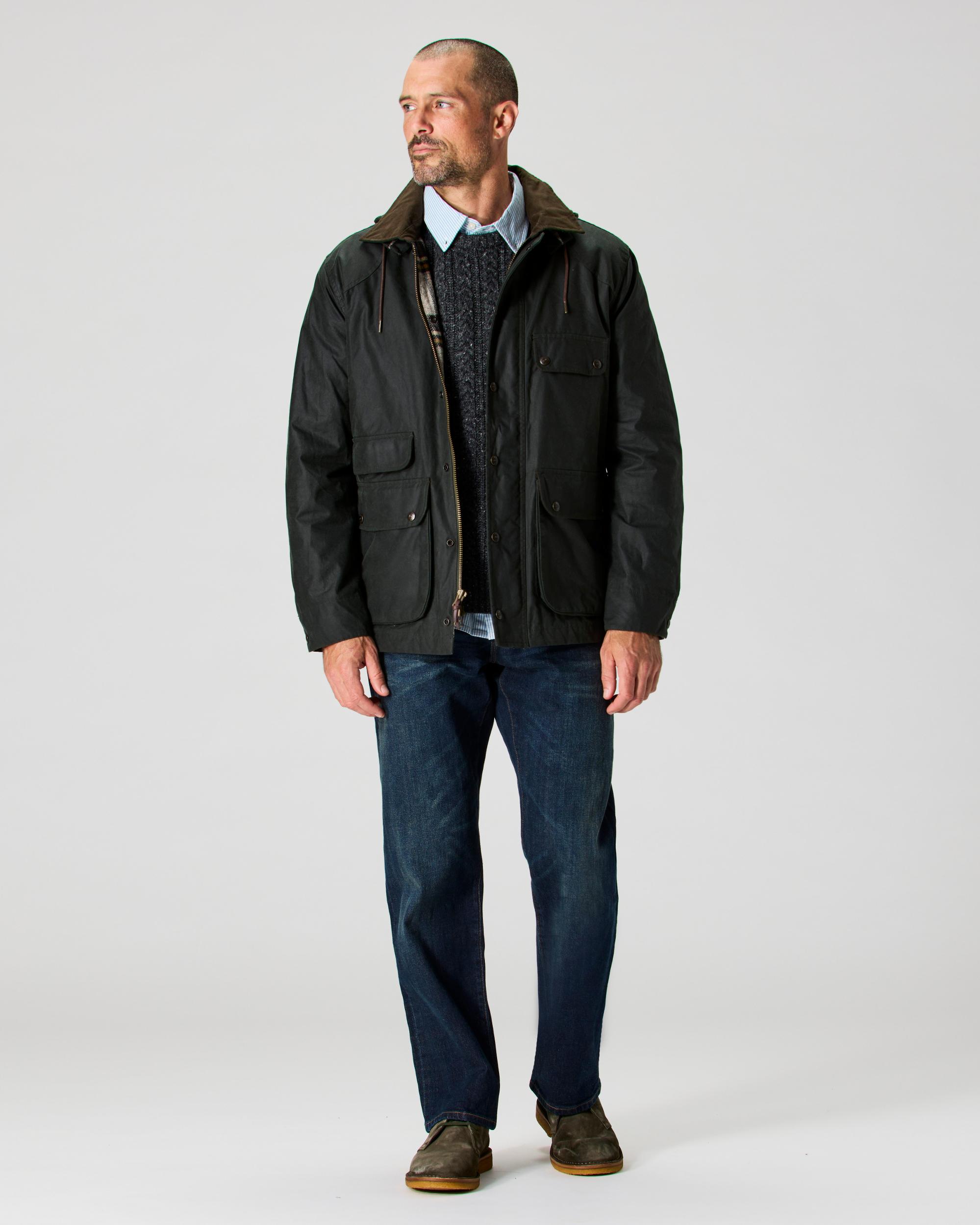 Flannel-Lined Waxed Hudson Jacket Product Image