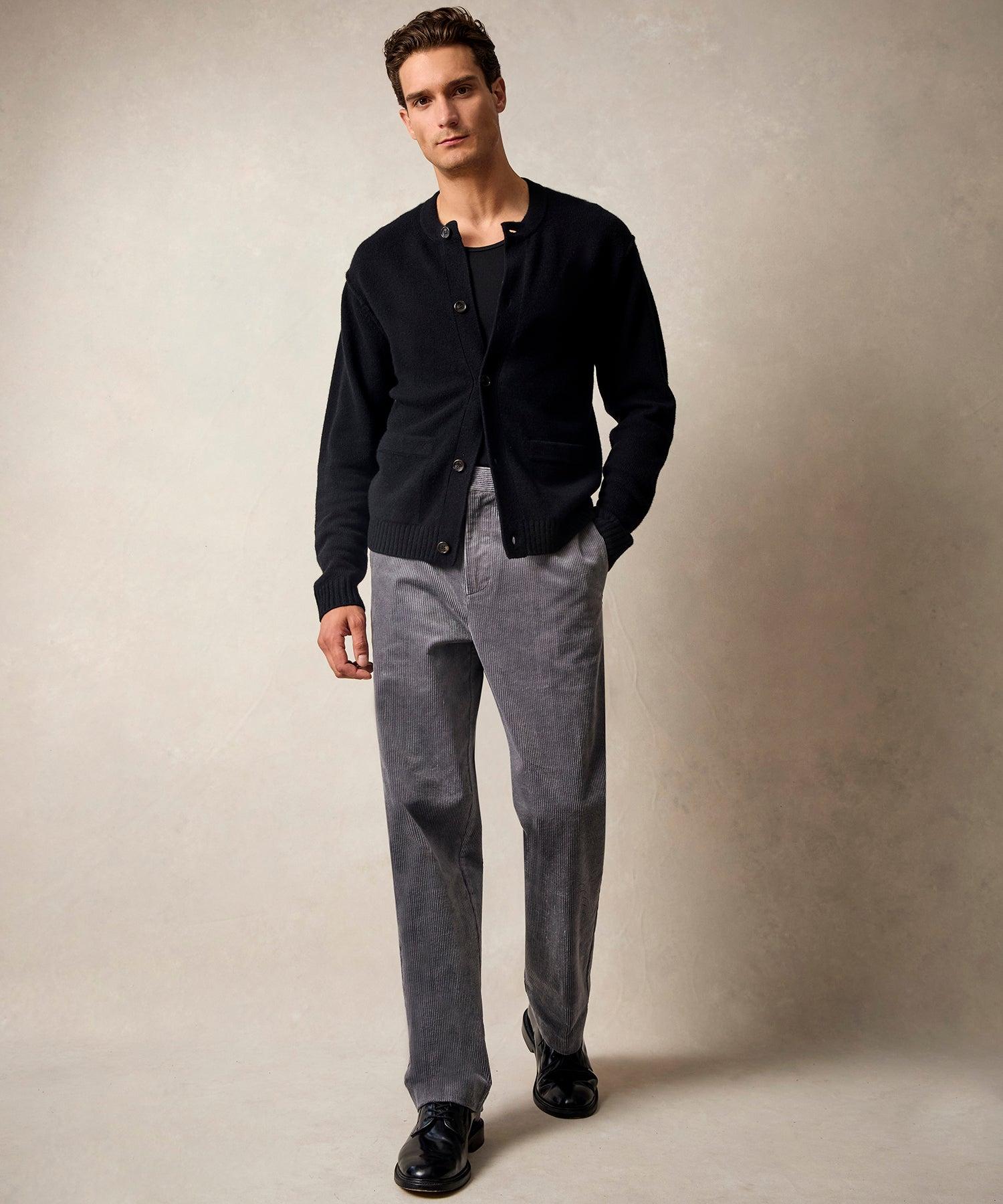 Nomad Cashmere Cardigan in Black Product Image