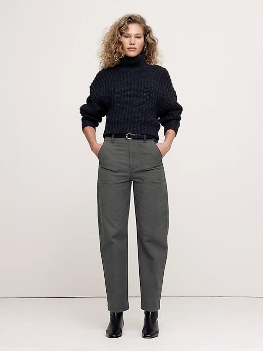 High-Rise Barrel Utility Chino Product Image