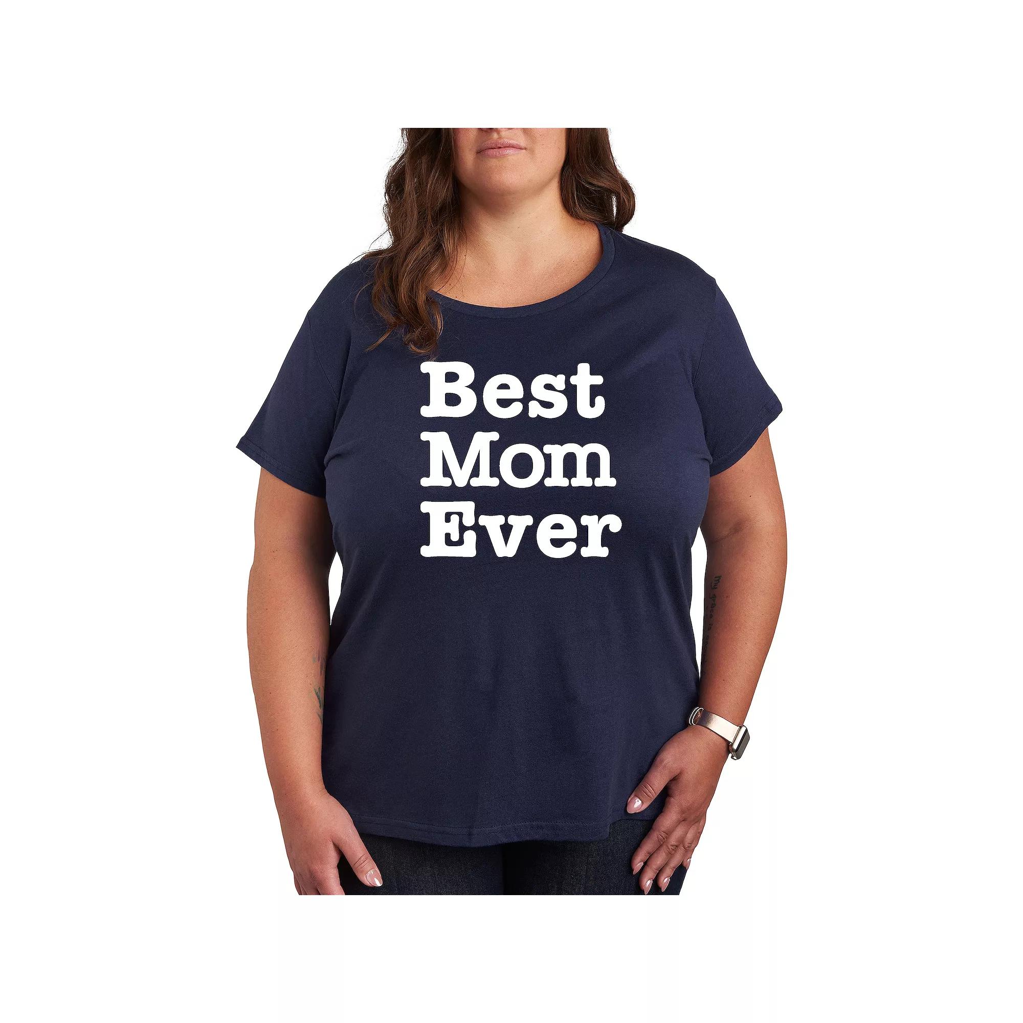 Plus Best Mom Ever Graphic Tee, Women's,  Product Image