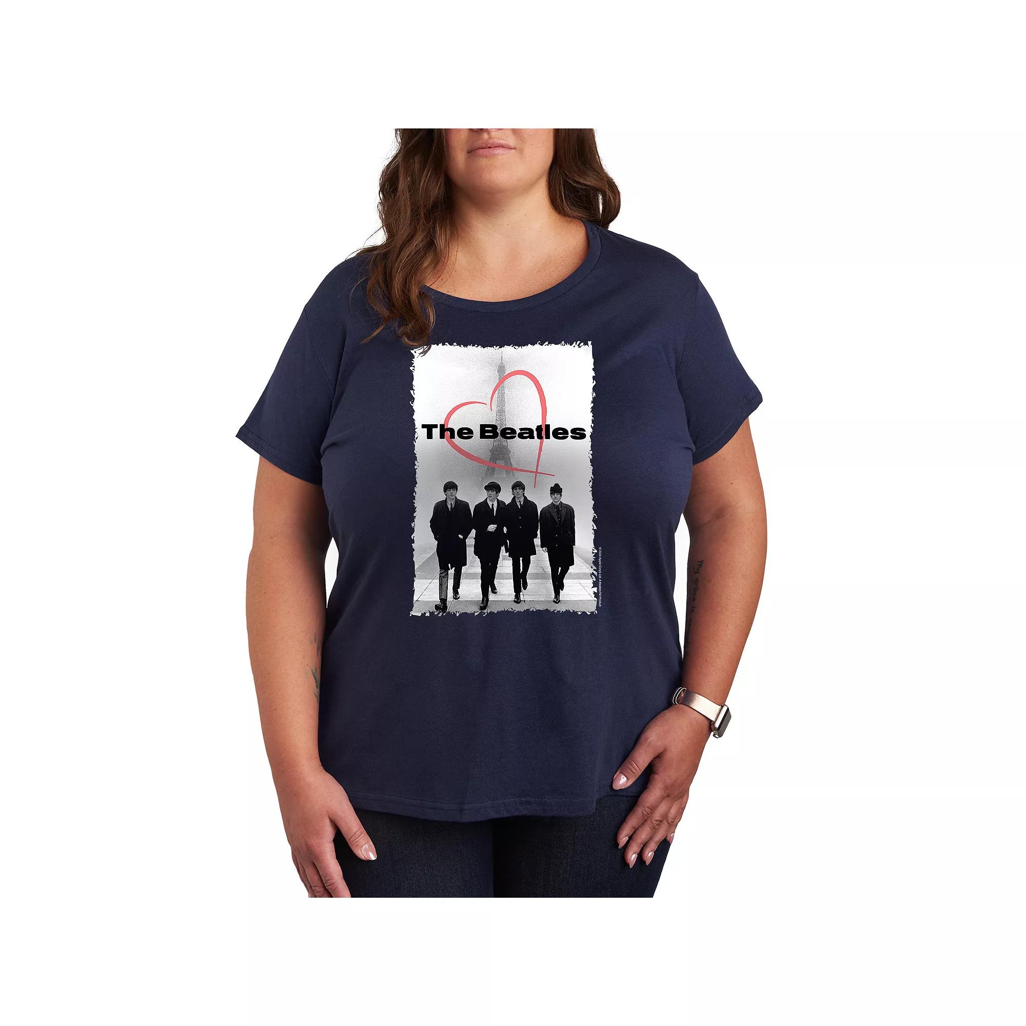 Plus Size Rudolph Wreath Graphic Tee, Women's, Size: 2XL, Blue Product Image