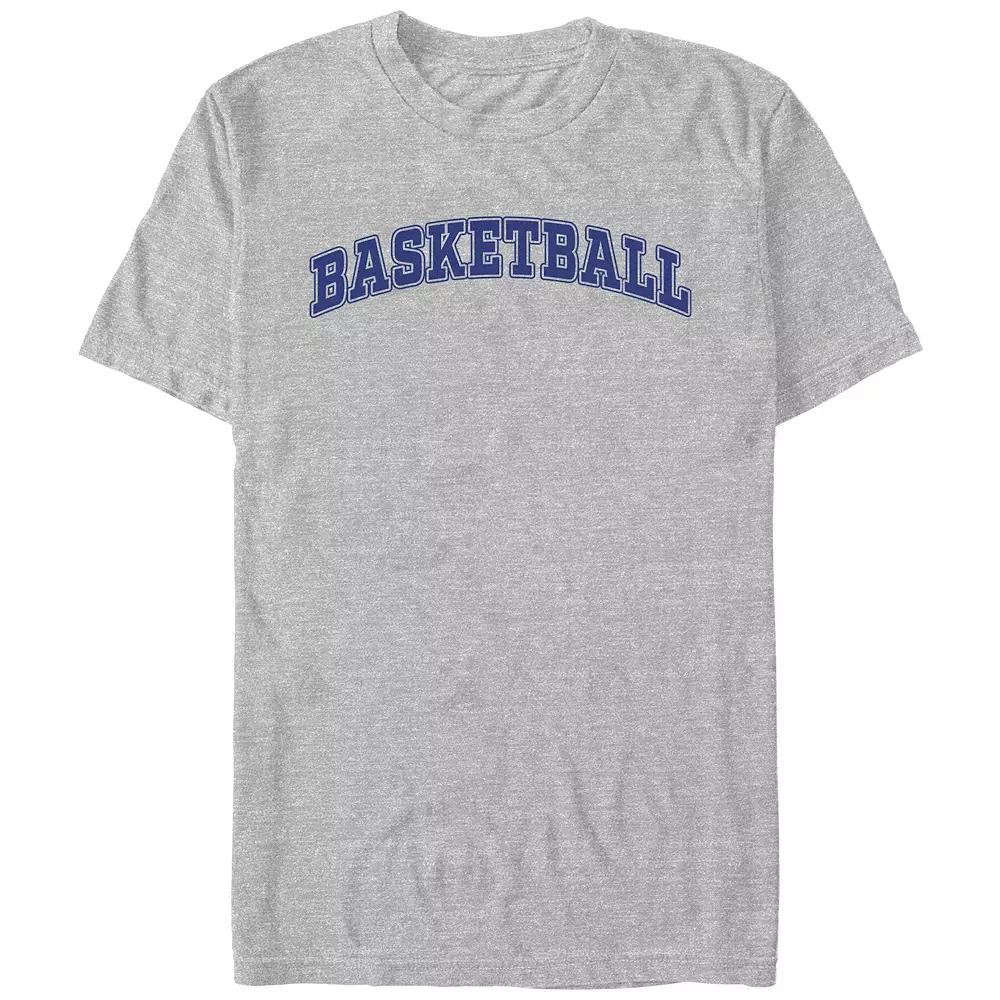 Men's Basketball Graphic Tee, Size: XXL, Athletic Grey Product Image