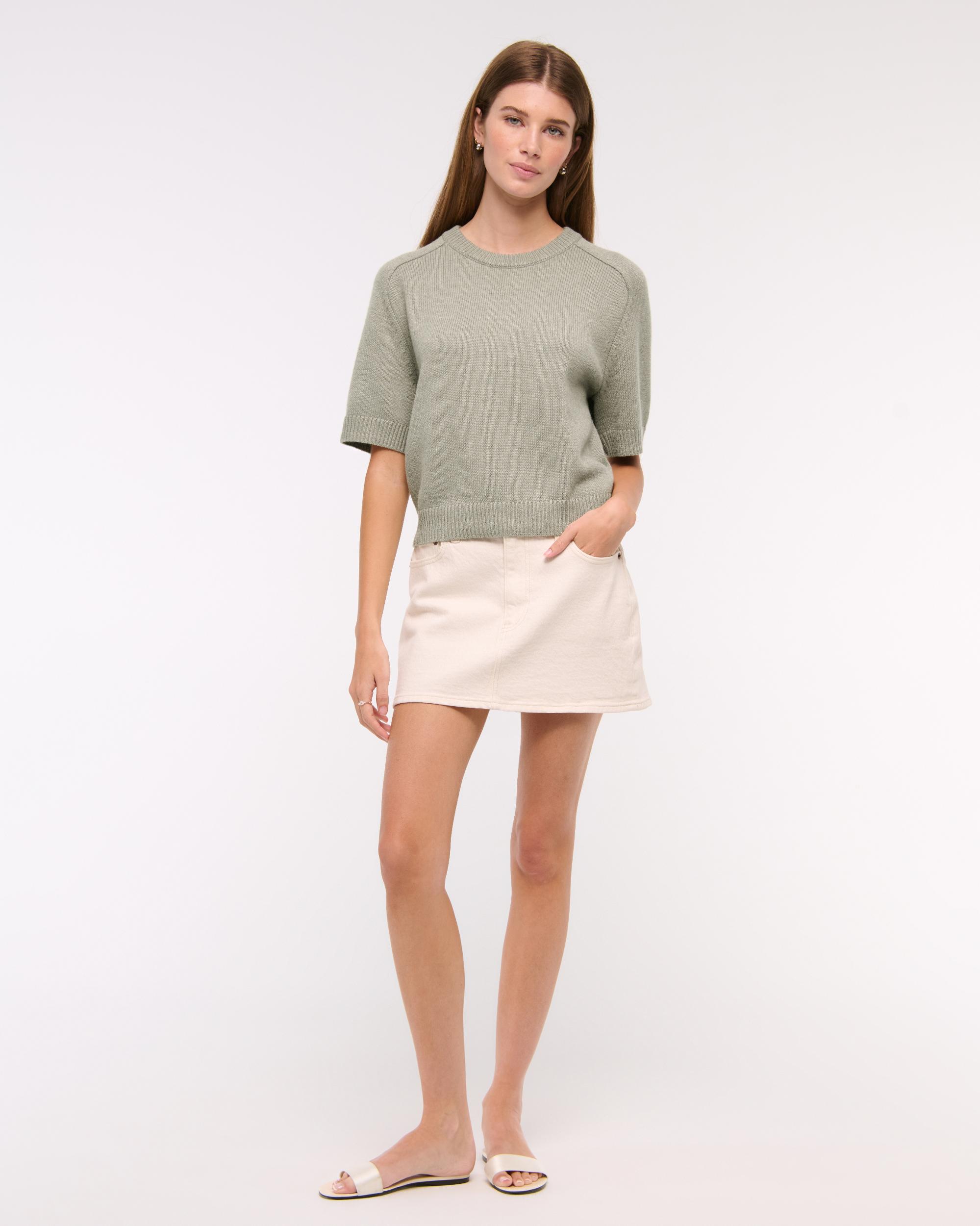 The A&F Madeline Crew Sweater Tee Product Image