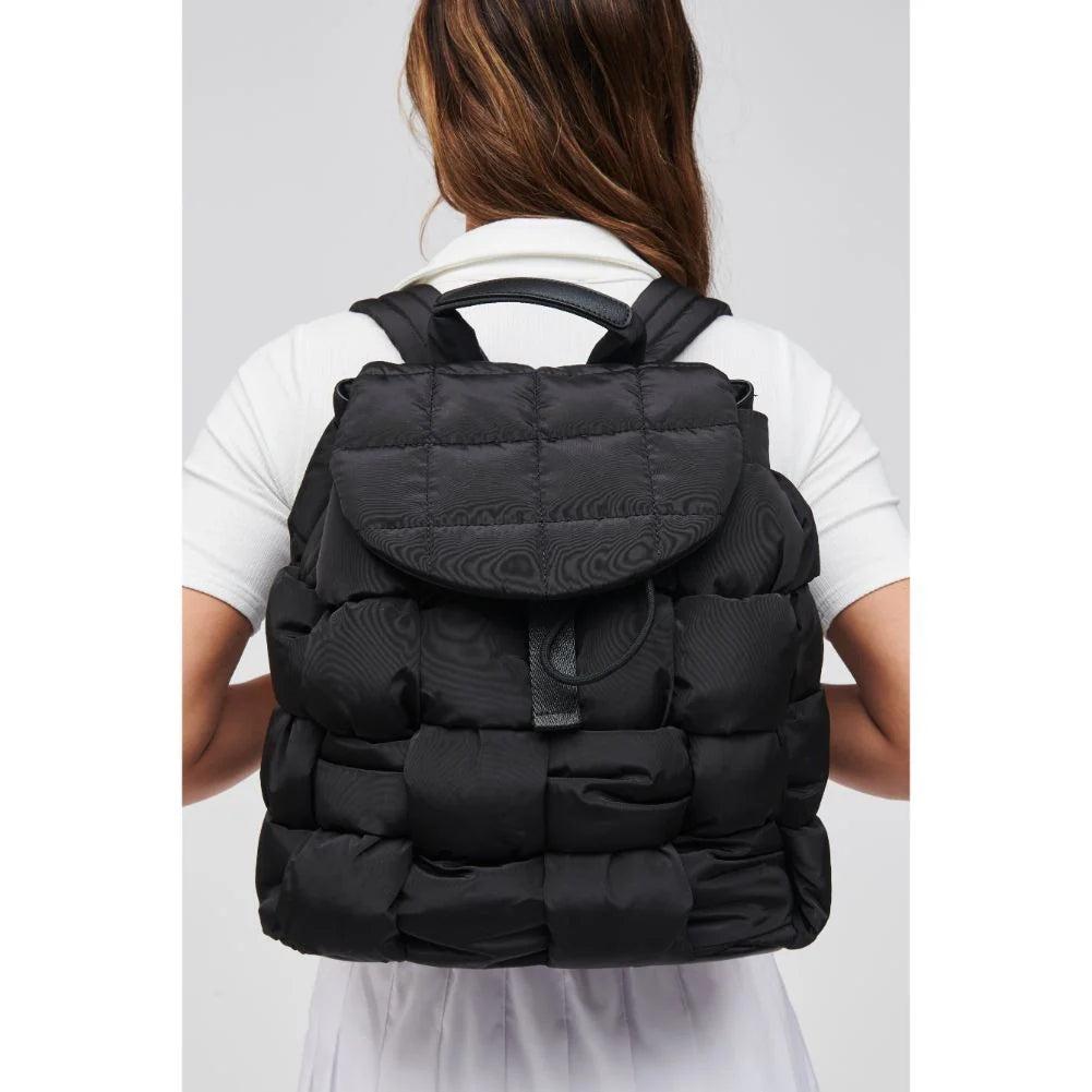 Quilted Woven Nylon Backpack Product Image