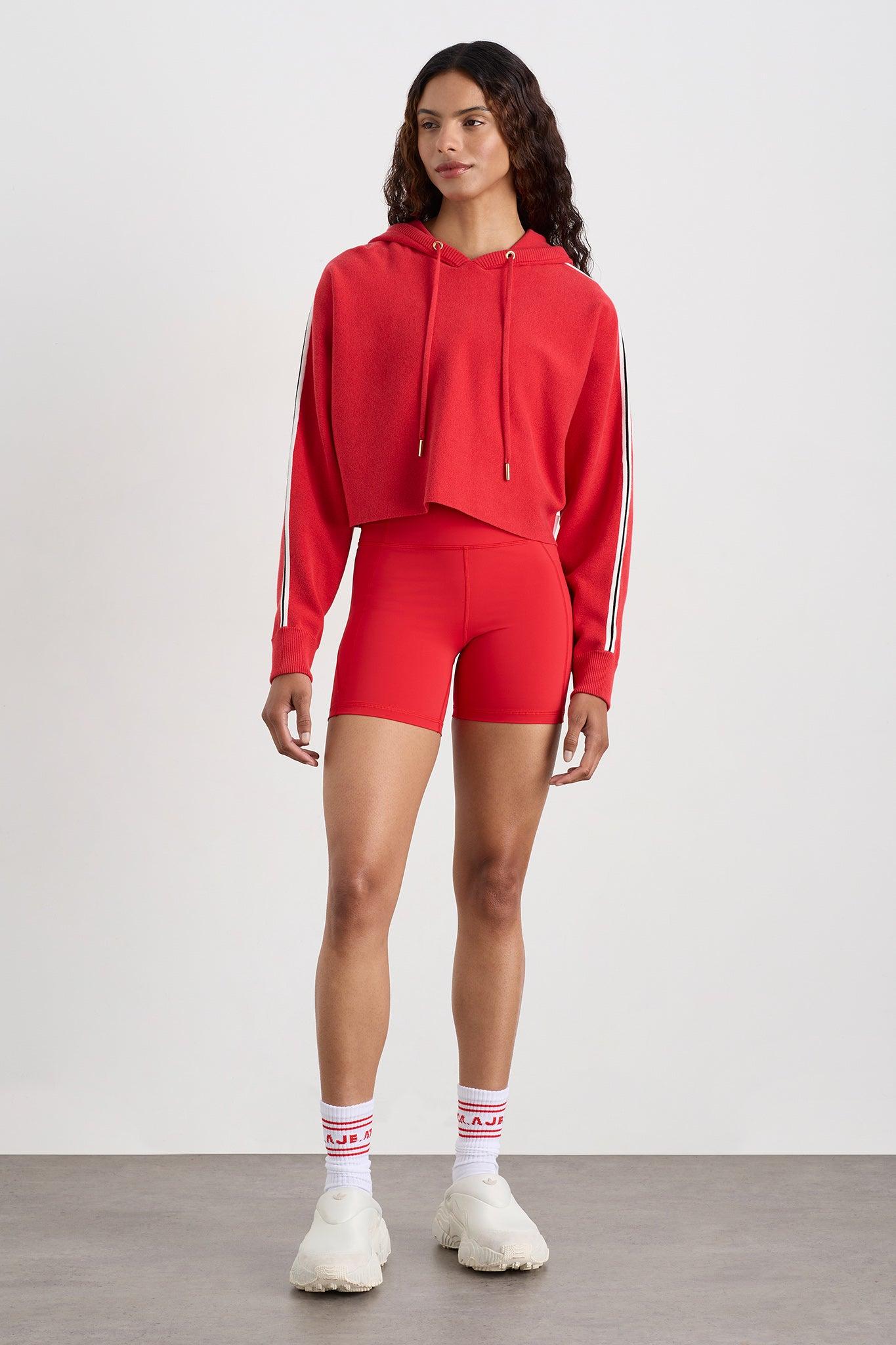 Crop Knit Hoodie 405 Product Image