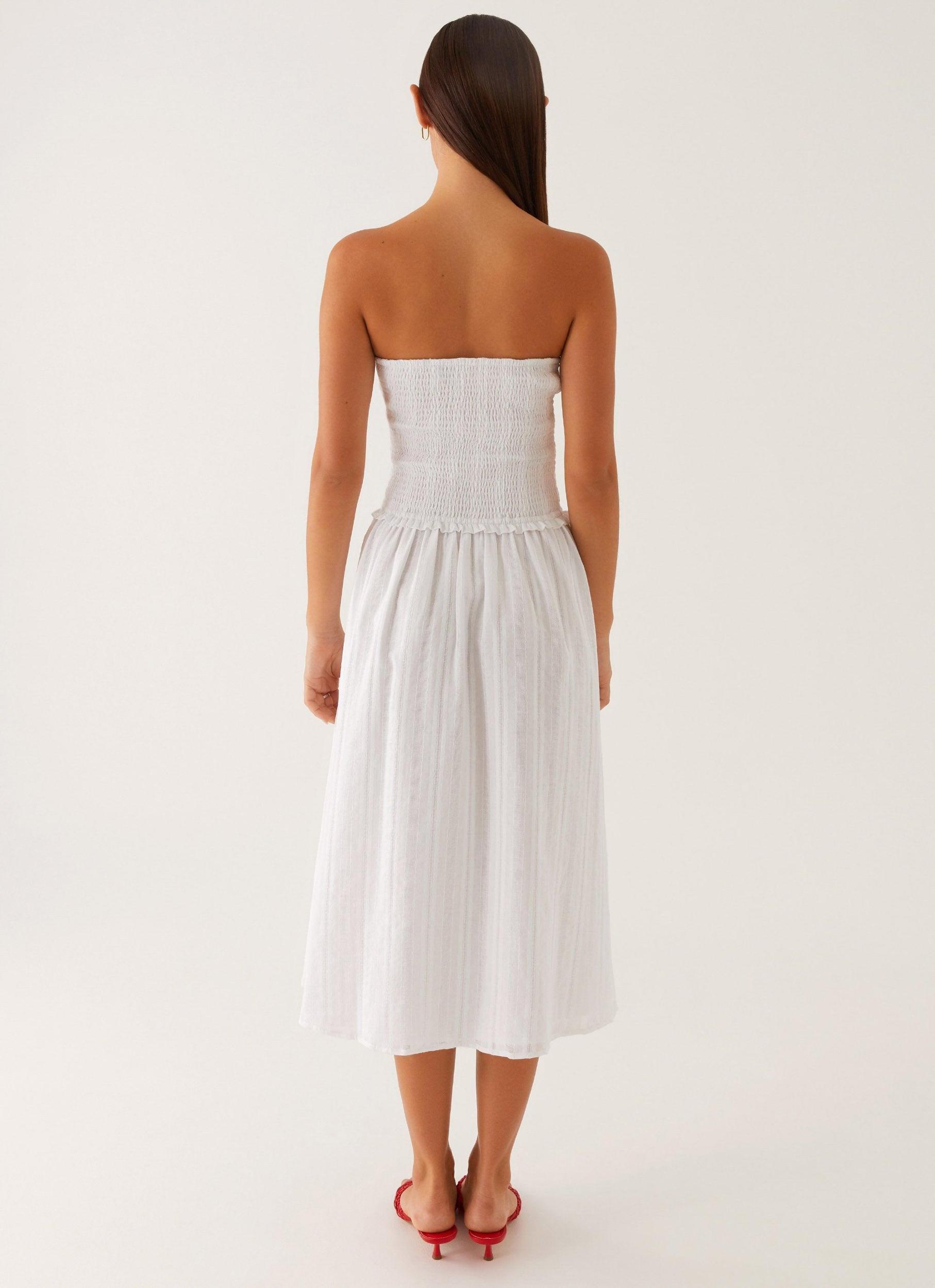 Lulie Shirres Midi Dress - Ivory Product Image