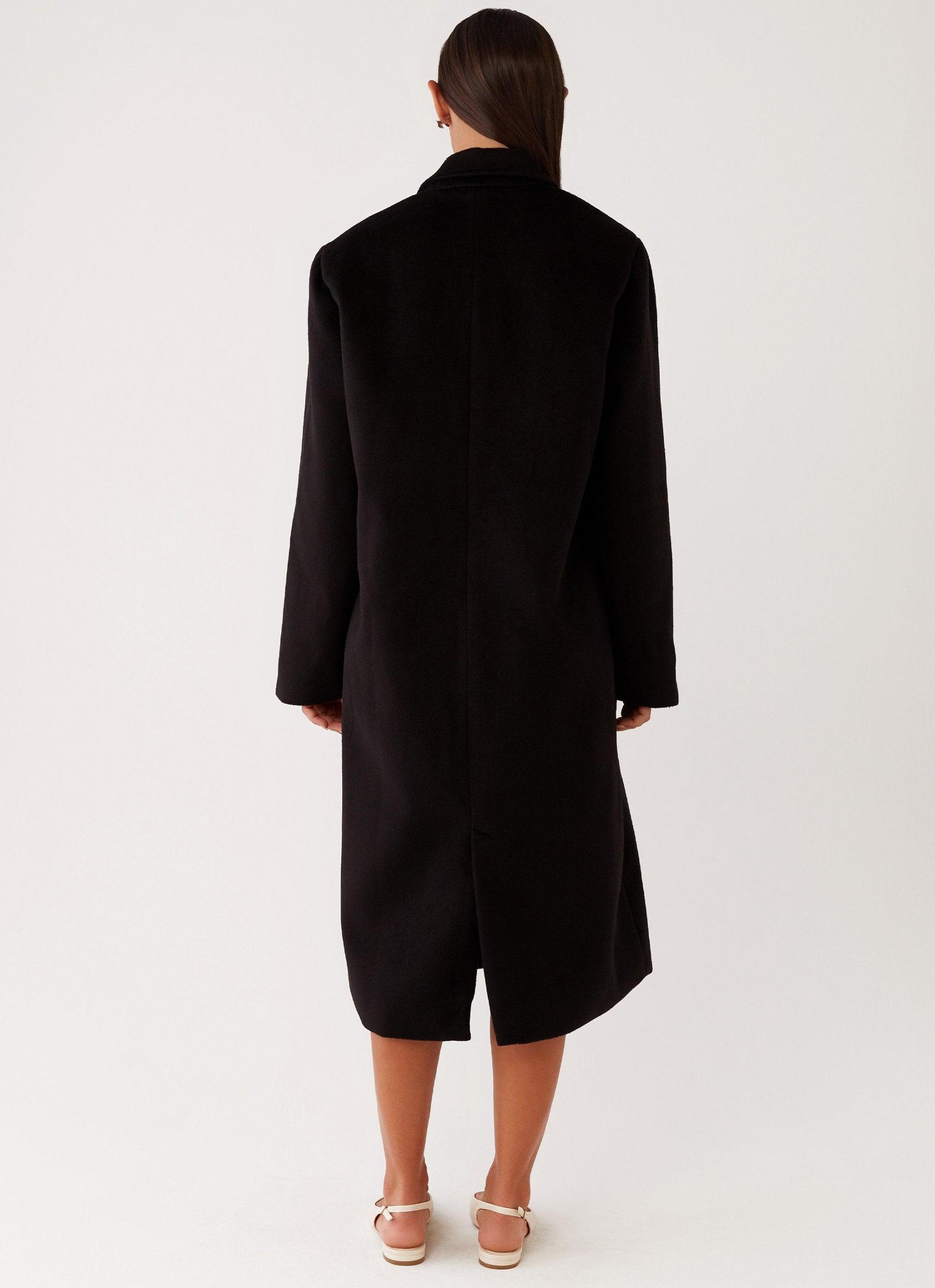 Gianni Double Breast Coat - Black Girls Product Image