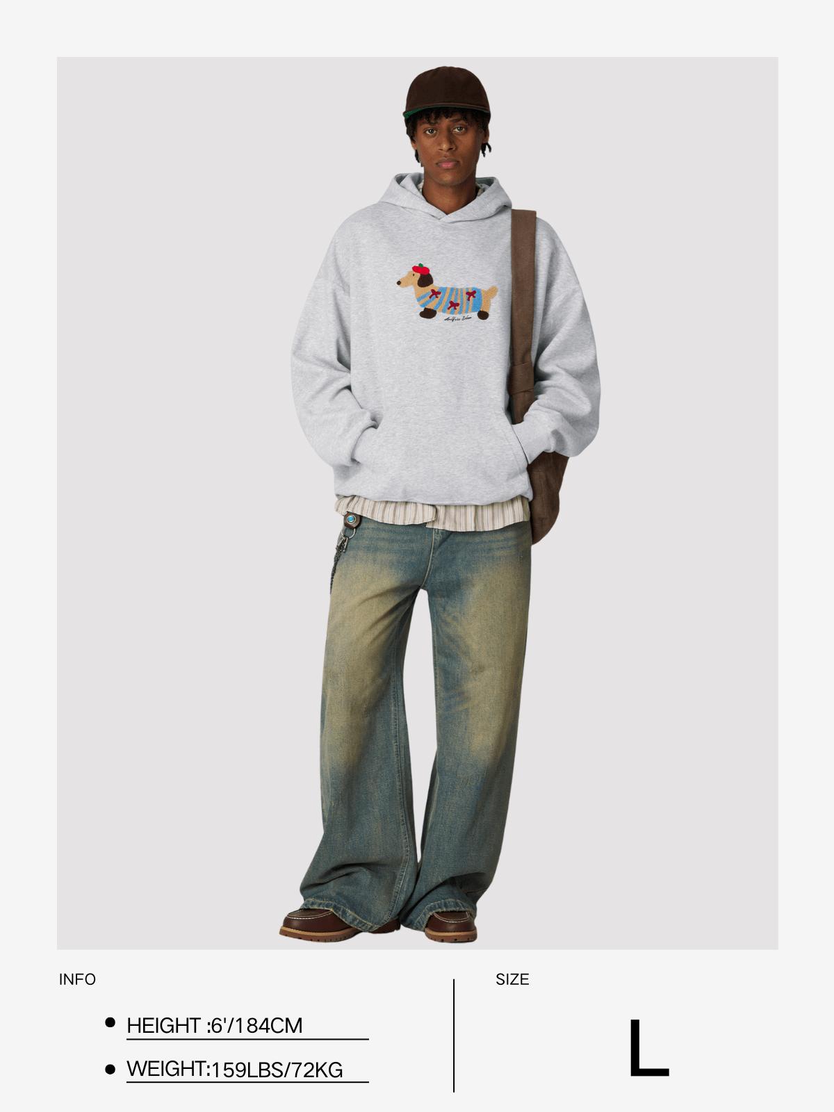 Aelfric Eden Cartoon Dachshund Hoodie Product Image