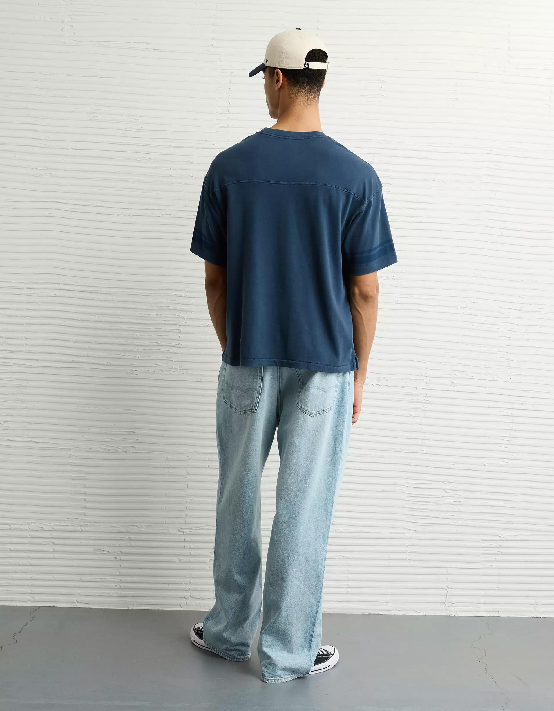 AE Boxy Sueded Football T-Shirt Product Image