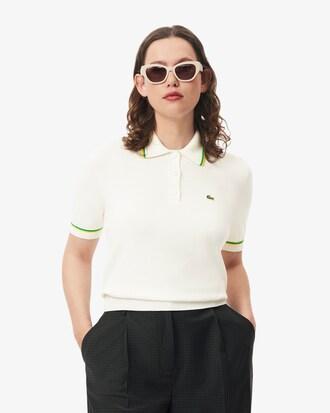 Cropped 3D Seamless Stretch Cotton Polo Shirt Product Image