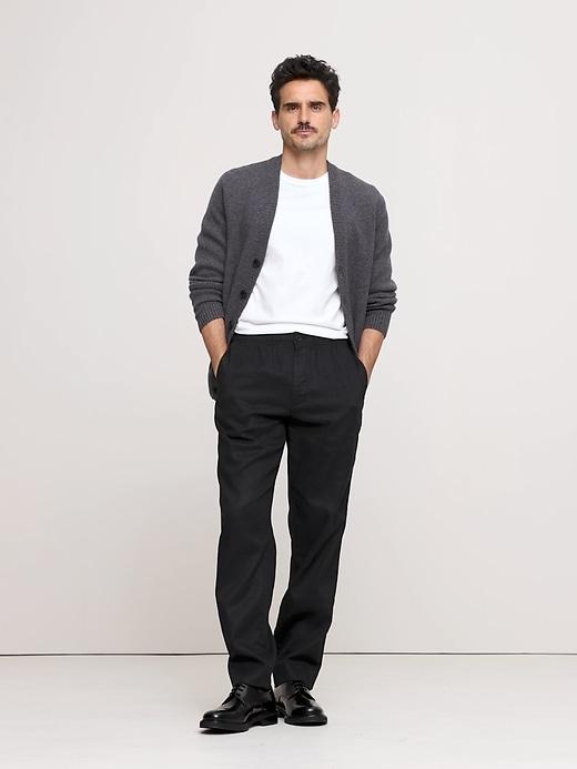 Italian Linen-Cotton Pull-On Pant Product Image