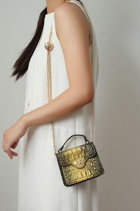 MKF Luxe Mini Satchel with Chain Strap by Mia K Product Image