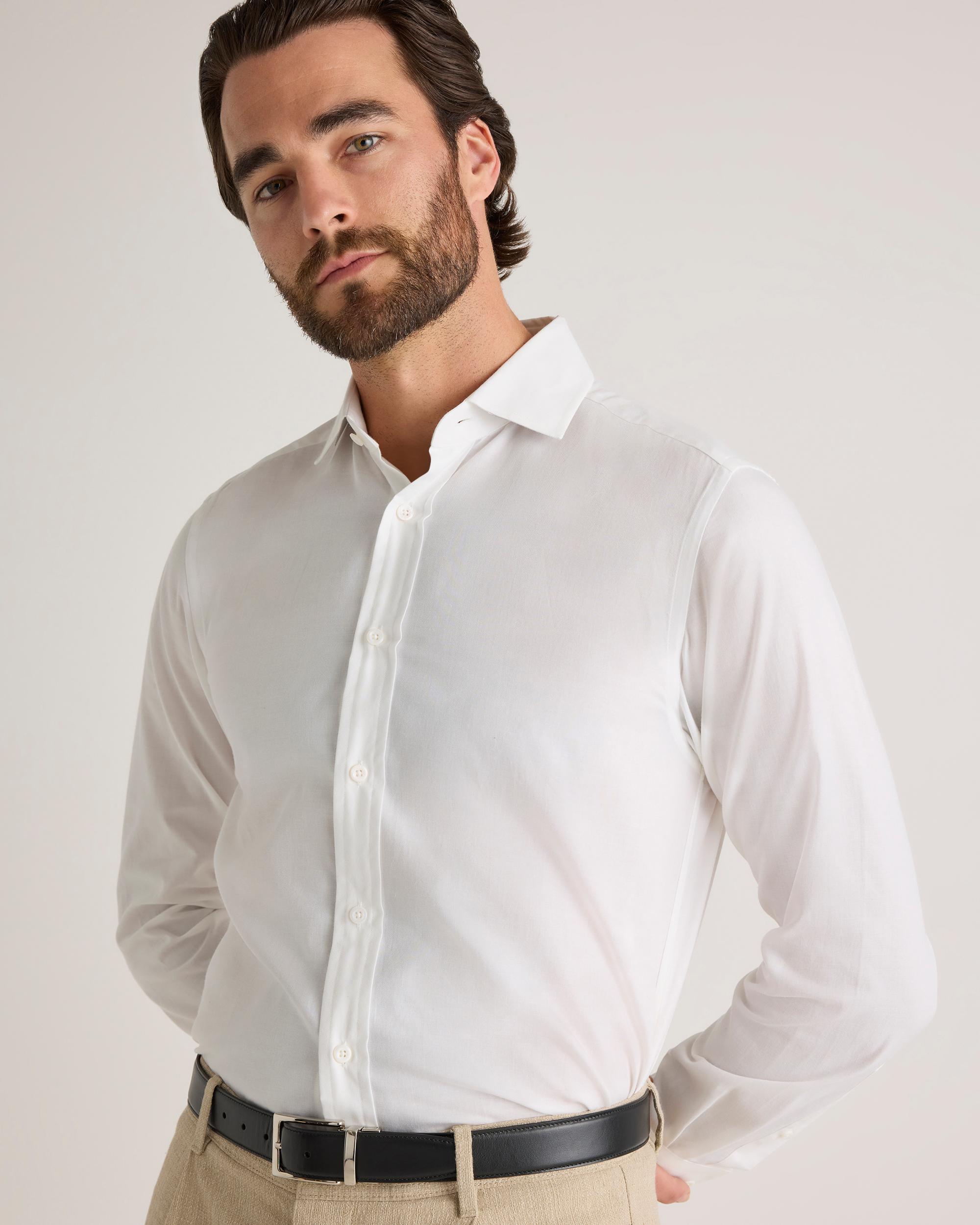 Quince | Men's Cashmere Dress Shirt Organic Cotton Product Image