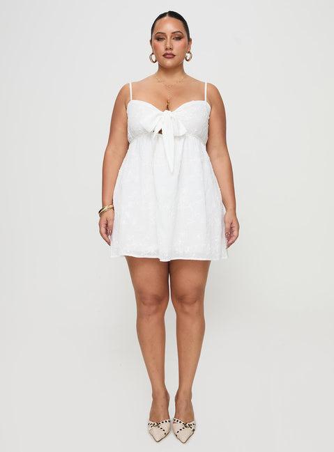 Granno Mini Dress White Curve Product Image